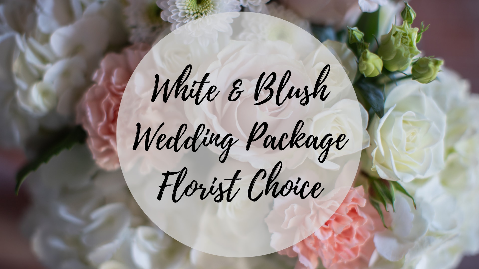 White &amp; Blush Wedding Package  - Set the backdrop to your special day with our florist's choice White &amp; Blush Wedding Package. Our florists will create a romantic design featuring soft blush and white florals and matching foliage that is sure to bring a gentle pop of color to your celebration.   The Standard package includes: 1 bridal bouquet 3 coordinating bridesmaid bouquets 4 boutonnieres  The Deluxe package includes: 1 bridal bouquet 5 coordinating bridesmaid bouquets 6 boutonnieres  The Premium package includes: 1 stunning bridal bouquet 7 coordinating bridesmaid bouquets 2 Corsages 10 boutonnieres 12 compote-style centerpieces   Please note, we require 1-2 weeks advance notice to ensure your floral arrangements are crafted to perfection. This item is pick up only. If looking for a for a custom package, call our store number during our operating ours and talk to our florists.