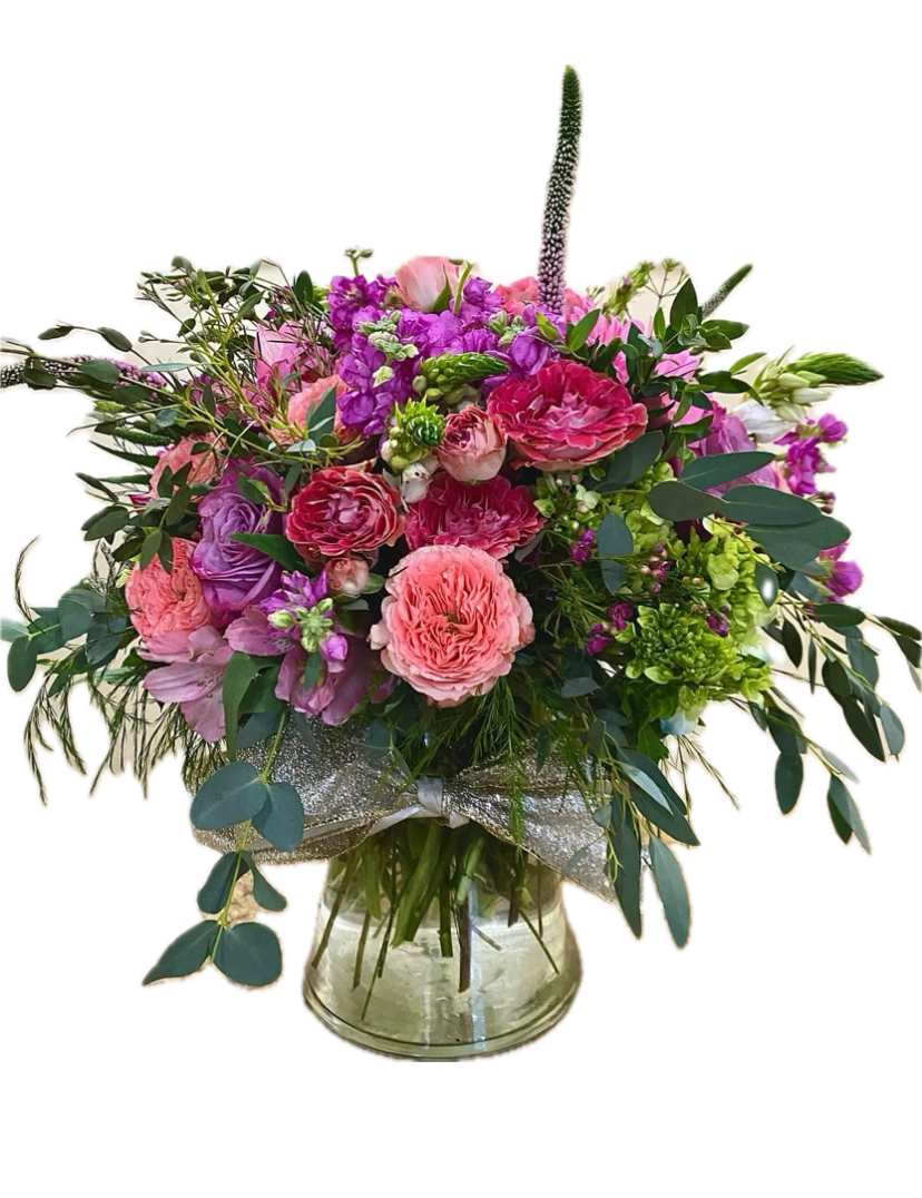 Fetch! - An abundant arrangement of spring blooms like Gretchen would love!