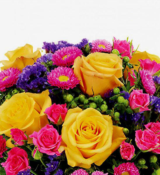 Designer’s Choice Bright and Cheery Bouquet - These beautifully mixed flower arrangements are created by our design professionals and full of brightest and most vibrant colors of the season. Perfect for sending your warmest wishes for a birthday, a thank you, a get well or just to celebrate.