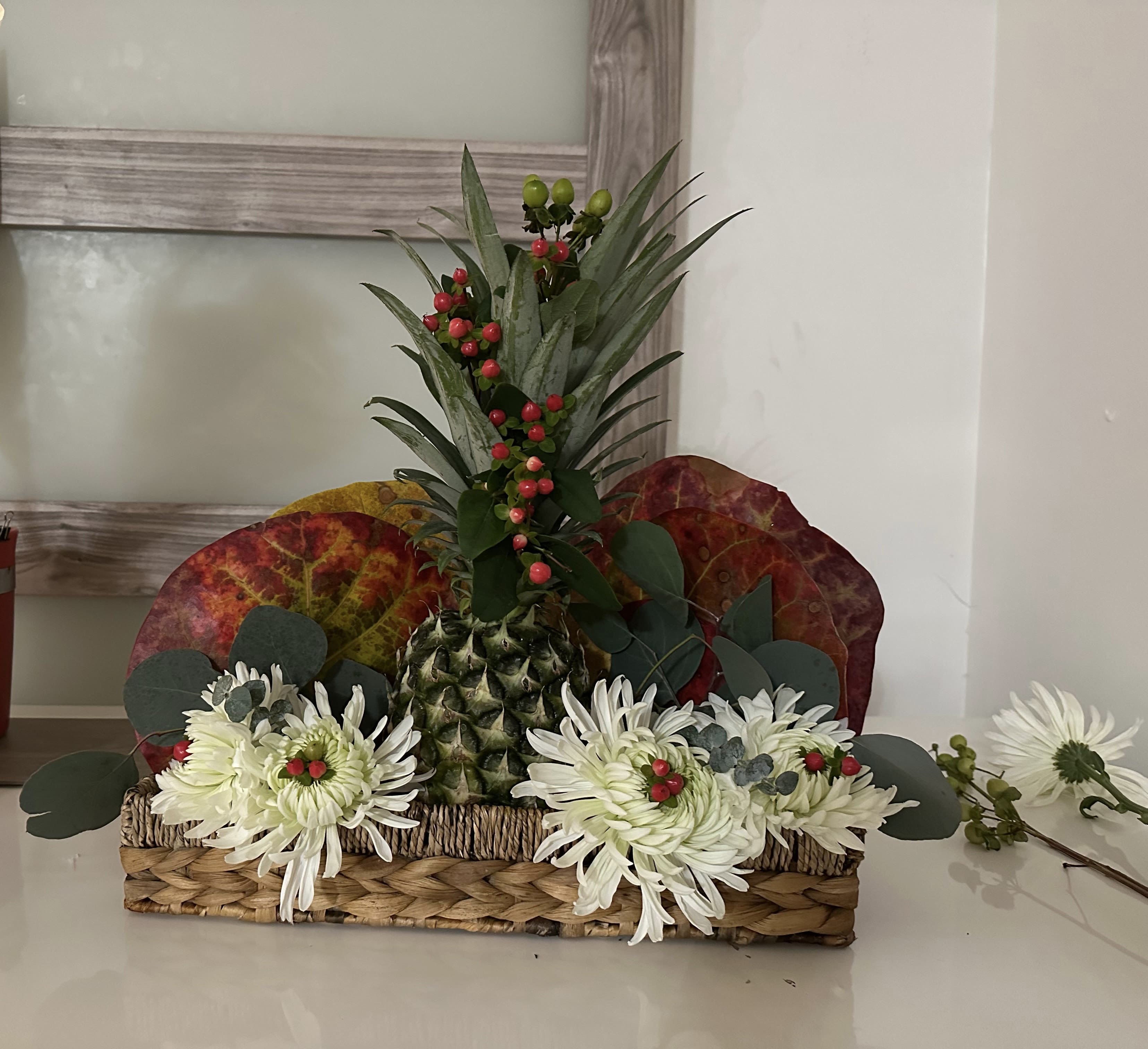 Barrio Latino Delight - Spoiled by the visual of a Beaty and colors by the Blooms and their fragrance is not exacto that what convince you … what about if we add a well known Latino American style  flan ?   Would be  the perfect harmony of nature and indulgence with our “Barrio Latino Delight.” This exquisite floral arrangement that would surprised you  is beautifully crafted to elevate any occasion. But what truly sets it apart is the delectable homemade custard flan, smooth, sweet, velvety creating a sensory experience that is simply irresistible.   Treat yourself or a loved one to this delightful combination because life is too short for ordinary moments.