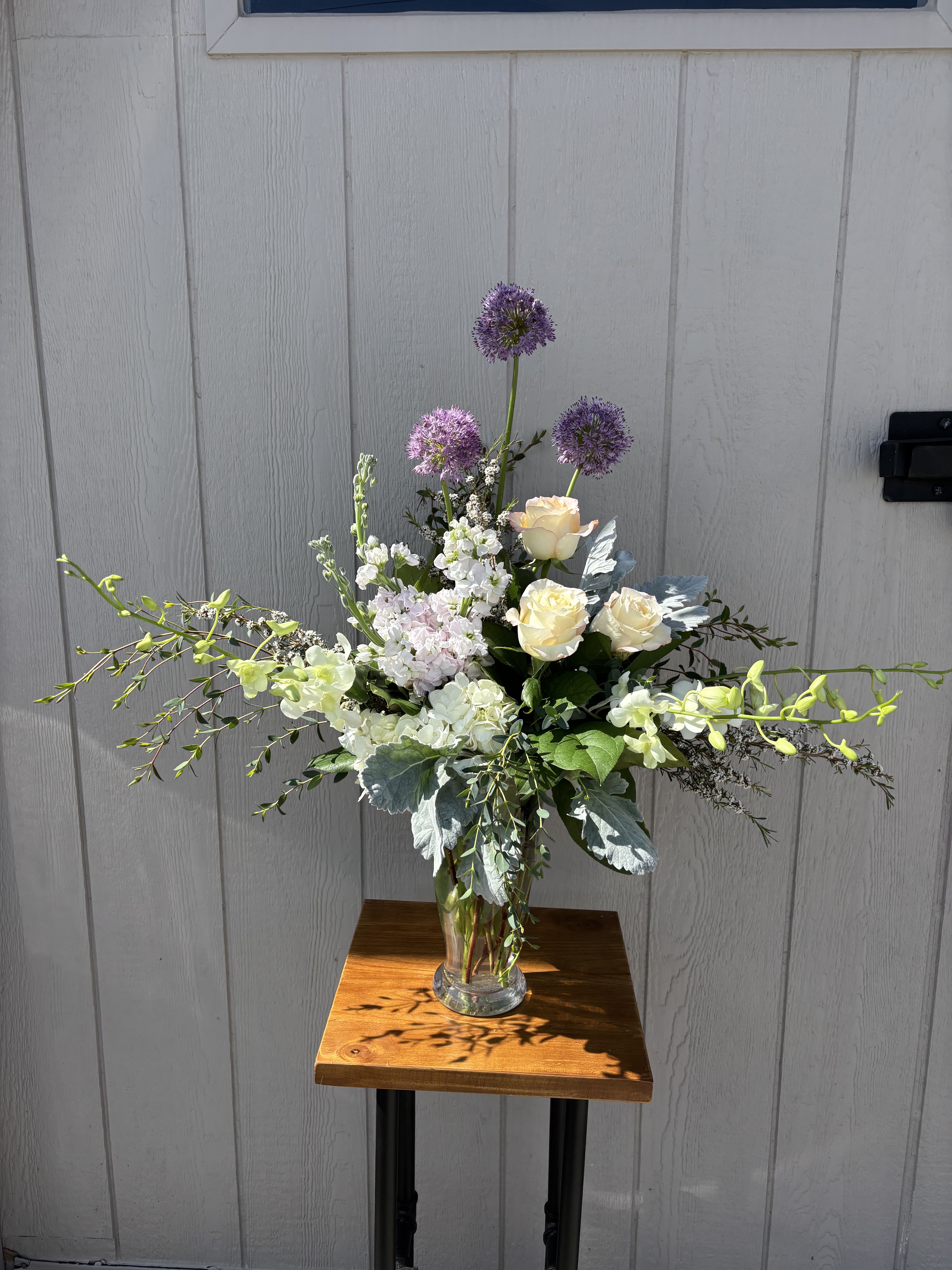 Breathtaking  - Tall and elegant arrangement of soft, romantic hues. Truly breathtaking!