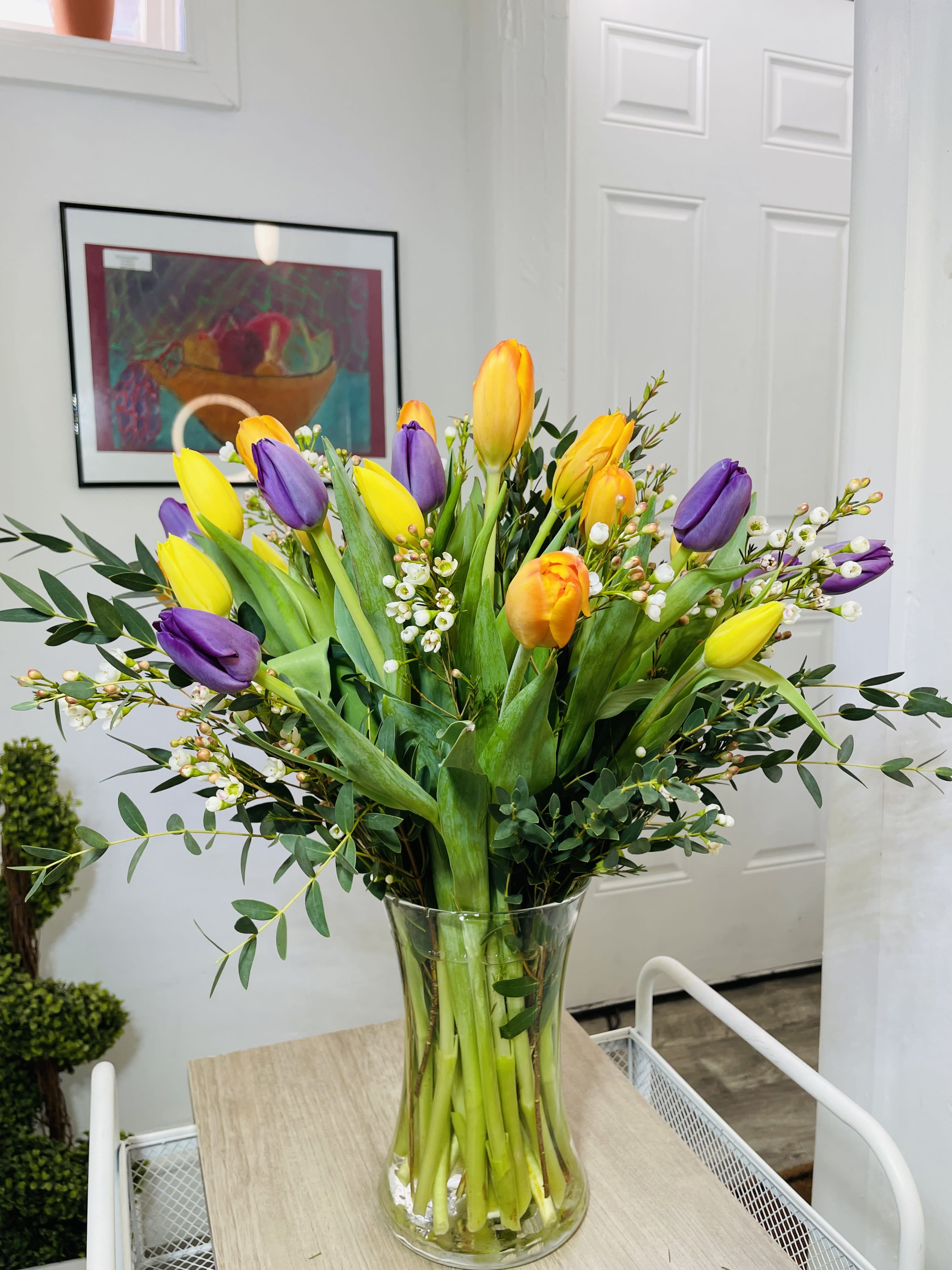 Tulip Mania  - Send a selection of tulips to somebody you have unconditional love for! Always treasured and appreciated, Tulips have a rich history and are loved by all making them a fan favorite for Mother's Day. They also are a great option for celebrating an anniversary or just because.  