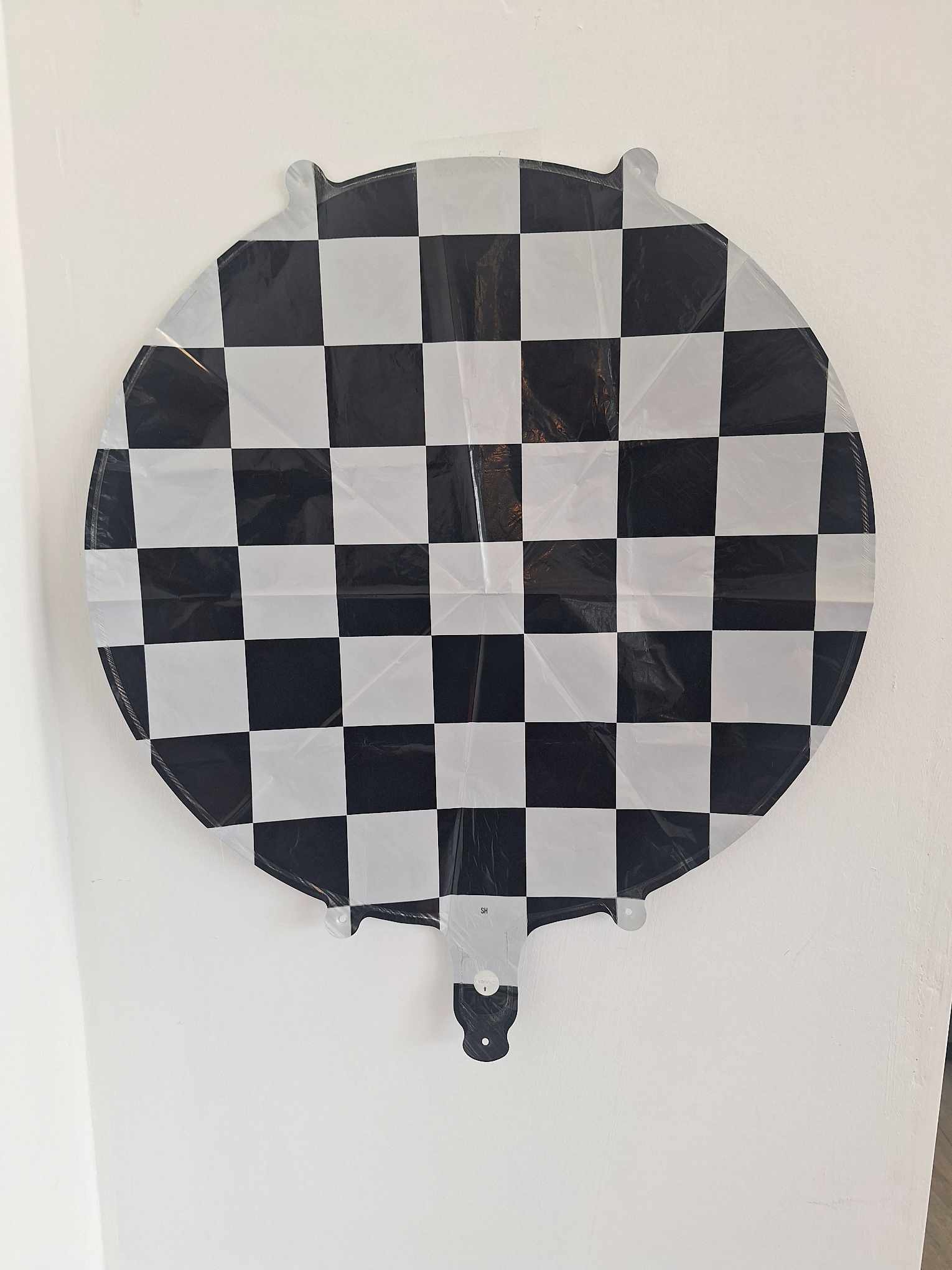 Checkered Flag Mylar Balloon (724) - 18in mylar that you can add to any balloon bouquet, stuffed animal, box of chocolates, or floral arrangement.
