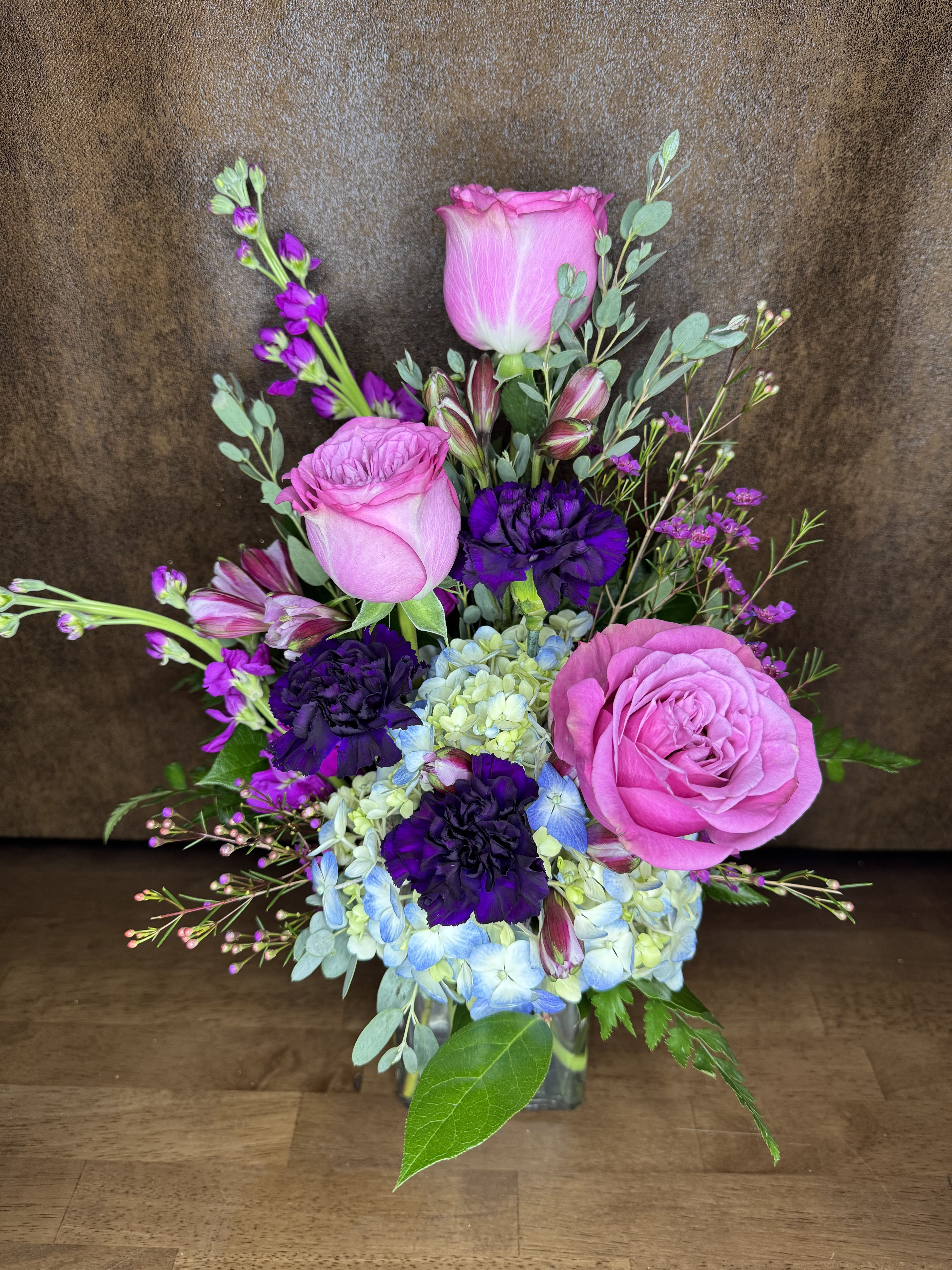Pretty in Pink - This arrangement is spring in a vase.
