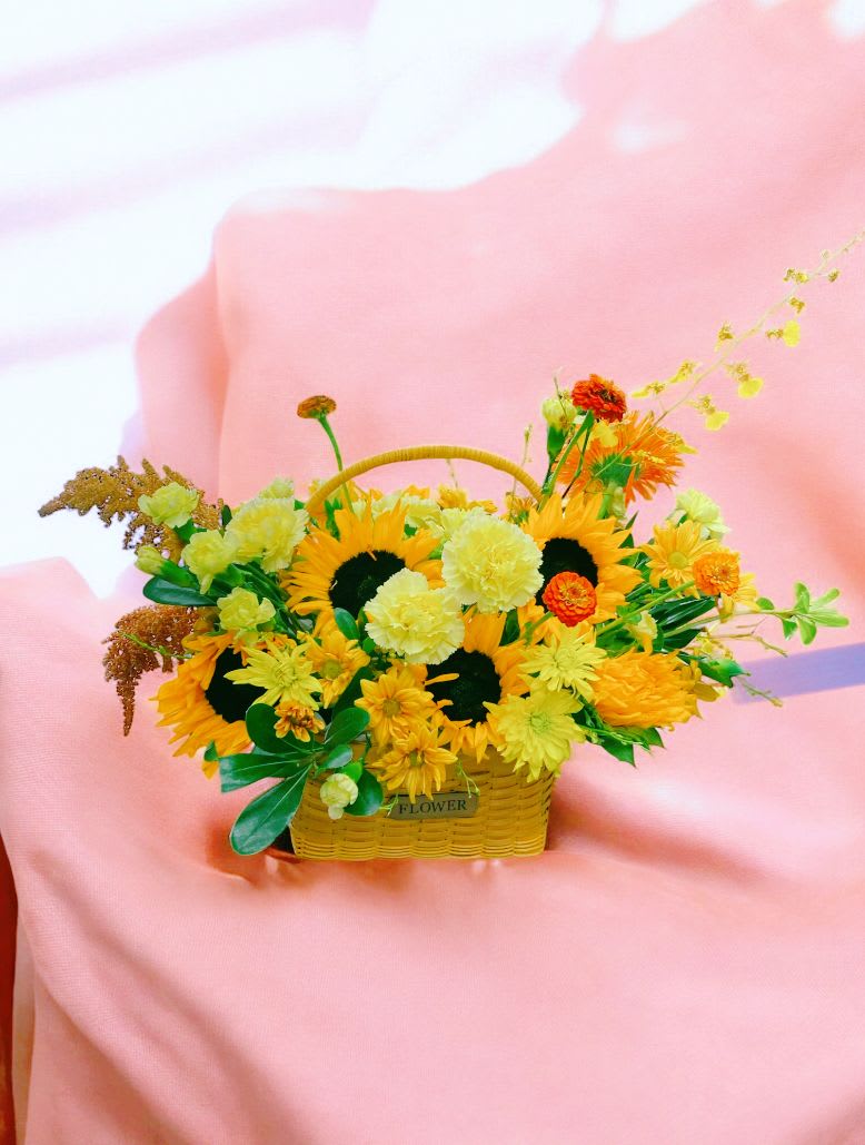 Large size Sunflower basket  - Large size Sunflower basket