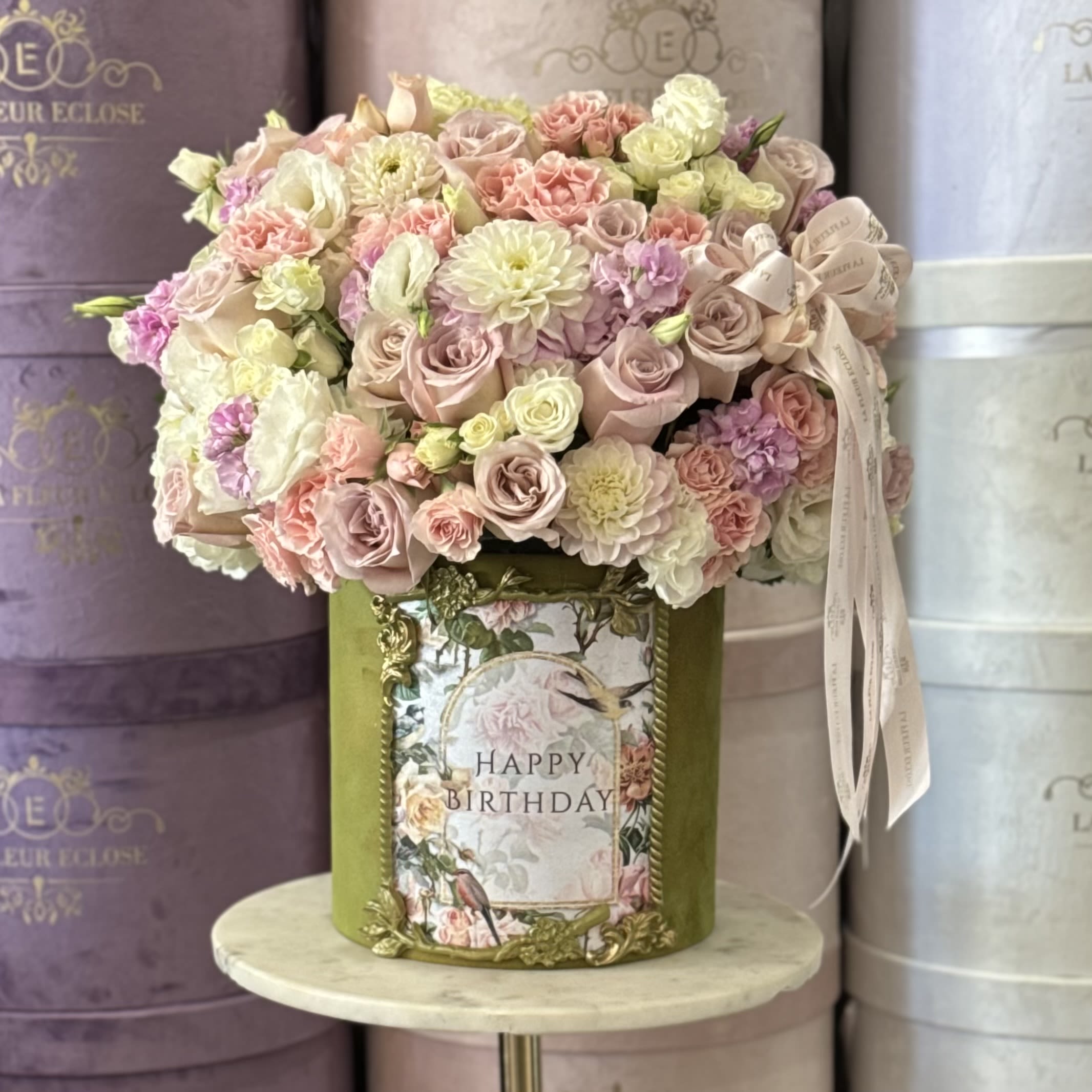 Happy Birthday To You - LFE - We created these flowers and this box for a special occasion