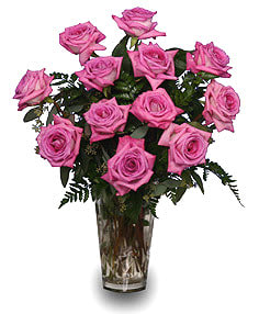 SWEET ATHENA'S ROSES PINK ROSES VASE - Show your sweetheart some love with these pink roses!