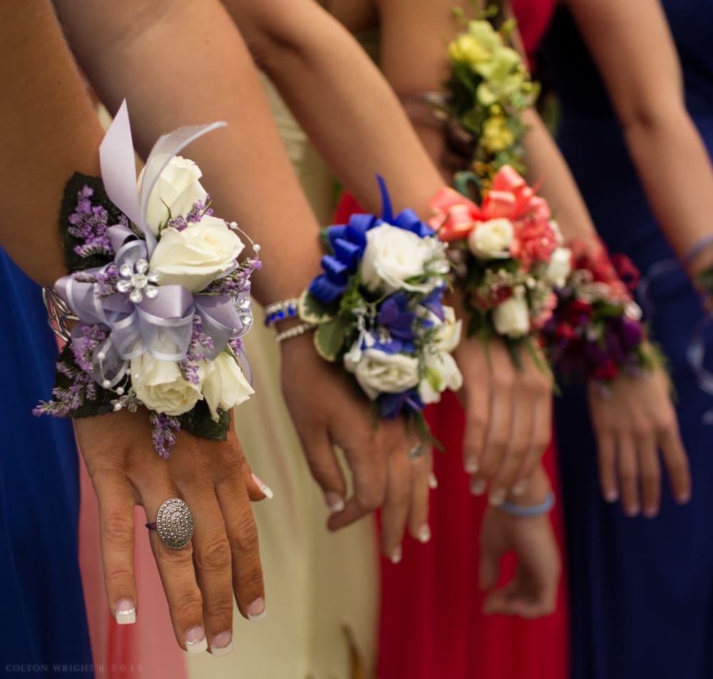 Wristlet Corsages - All Custom Made To Your Color Choices!