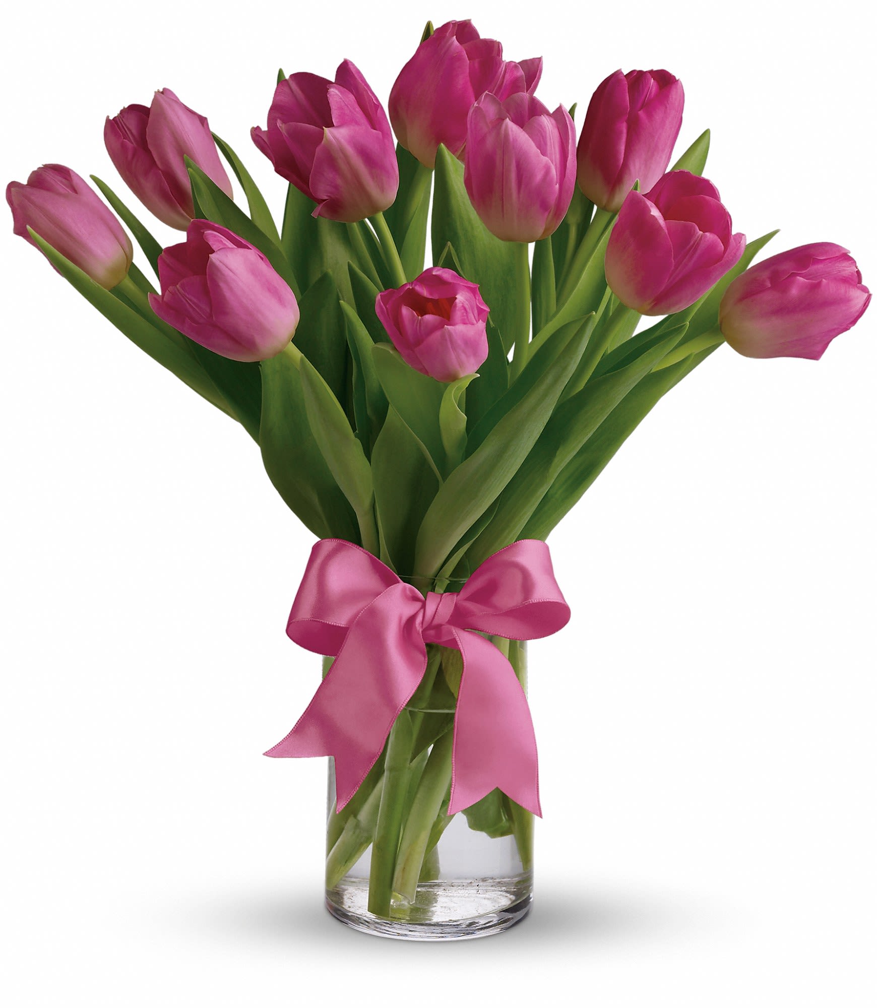 Precious Pink Tulips - Beautiful and "simply said" light pink tulips are a hip way to show you care.