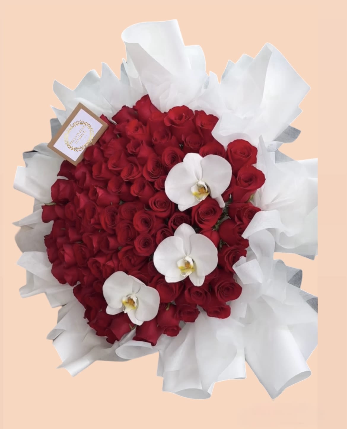 Sweet Romance - Beautiful red rose bouquet luxury wrapped 