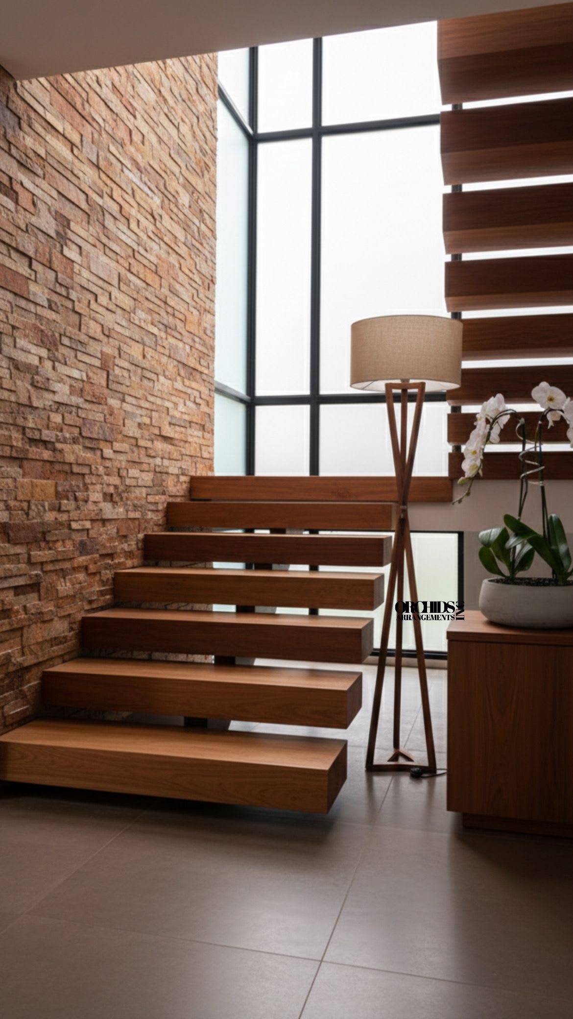 Same Day White Orchids Cascade - A high quality Double white orchids arrangement with a vase 12.5" D X 5" T. An orchid arrangement flower deliver for any occasion design with fresh natural real beautiful Phalaenopsis cascade orchid plant minimalist decor.