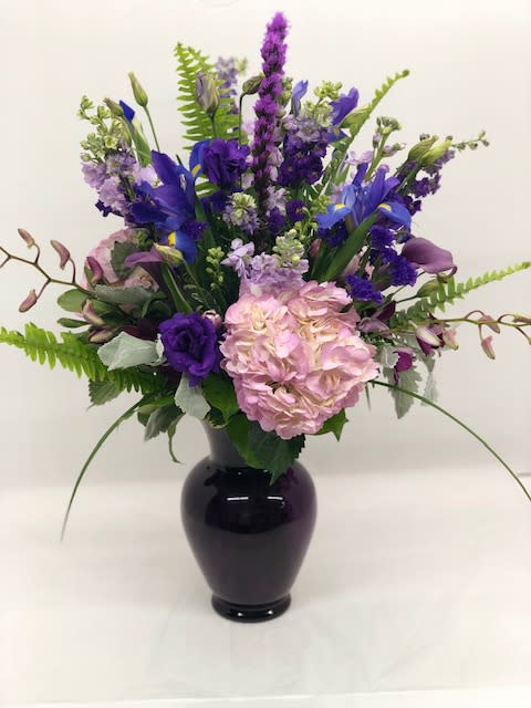 Monochromatic in Purple - Monochrome? In Purple? Yes, please!  Flowers may vary depending on availability. 