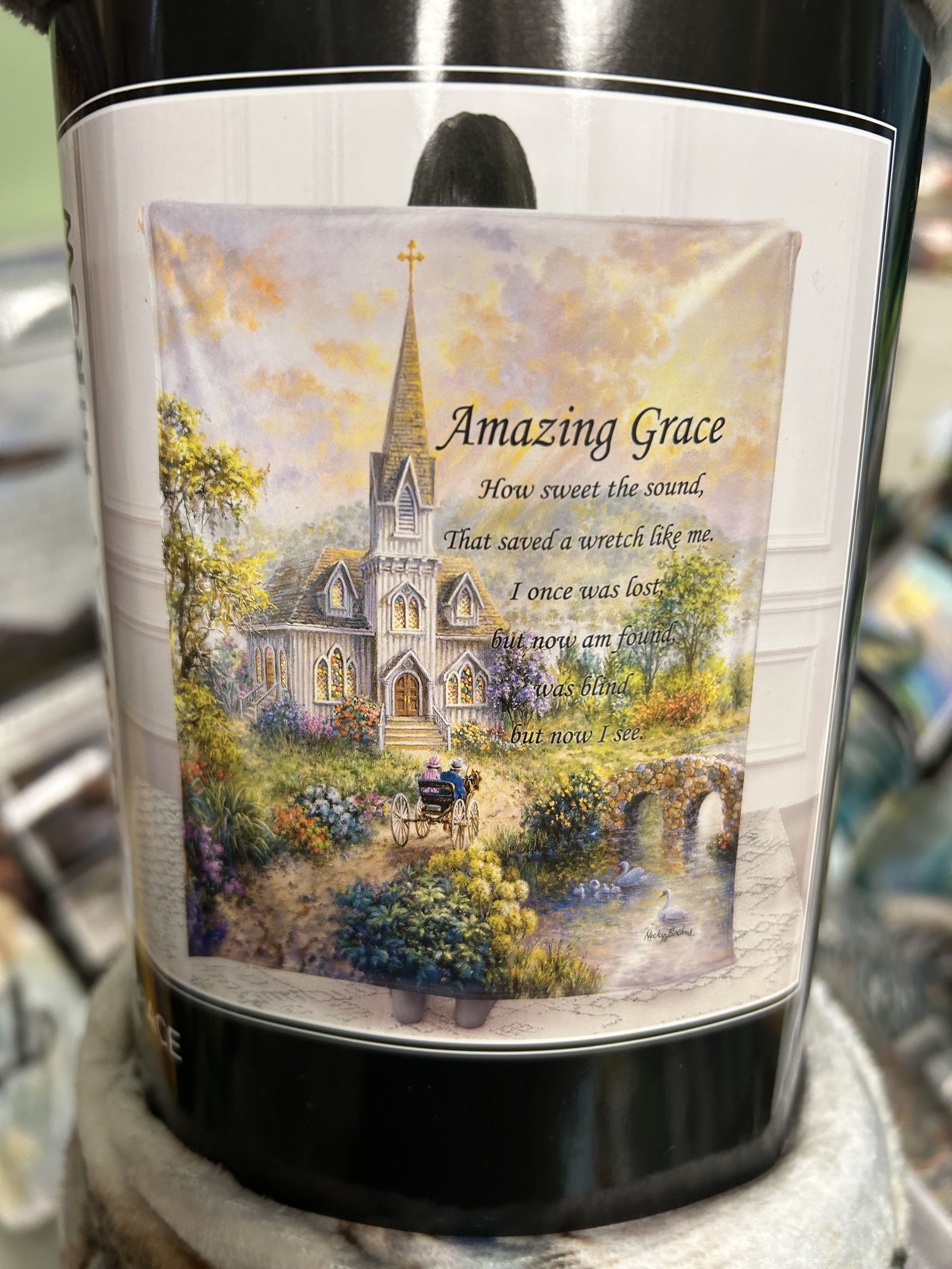 Amazing Grace Fleece Throw - This Throw is so soft and warm with the Amazing Grace saying on it.