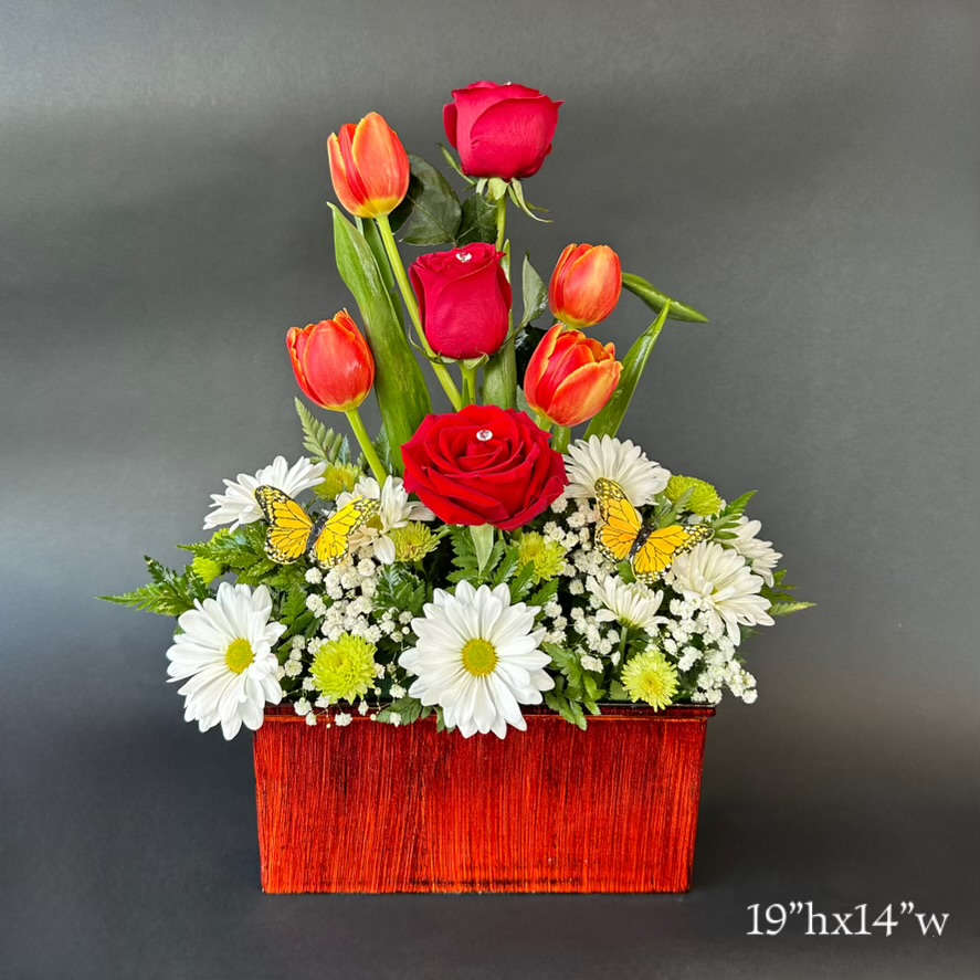 Love Gathering - With this beautiful arrangement you would show that special someone how you "love gathering" with them and be able to create new memories every time you see them!
