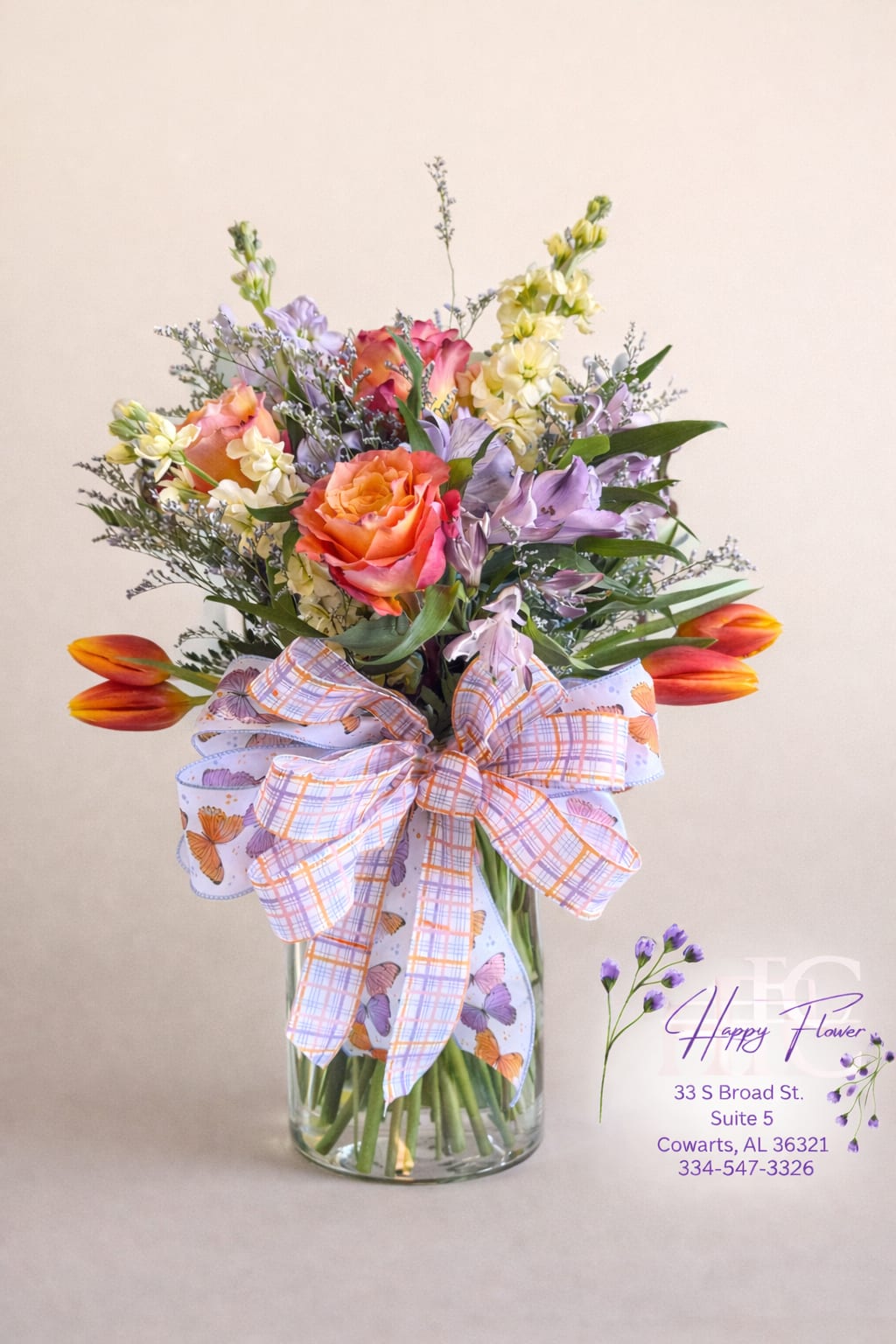 Spring love - Mixture of spring flowers. Flowers may vary and colors may vary. 