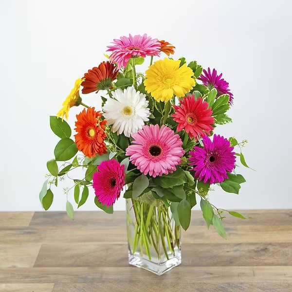 Summer Sun Bouquet - A beautiful assortment of colorful gerbera daisys!