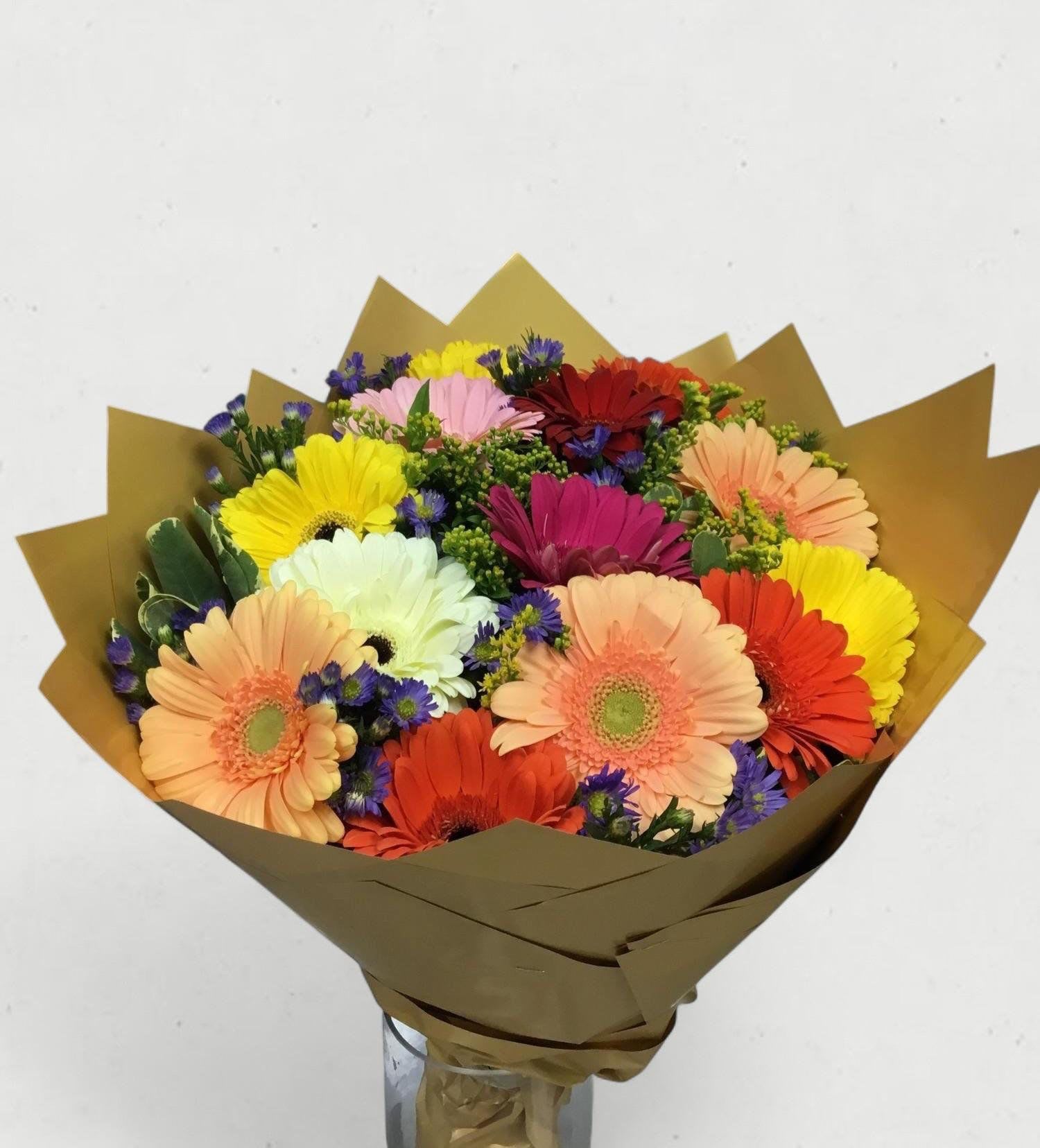 Gerbera mix bouquet  - mix colorfull Gerbera 13 stems 