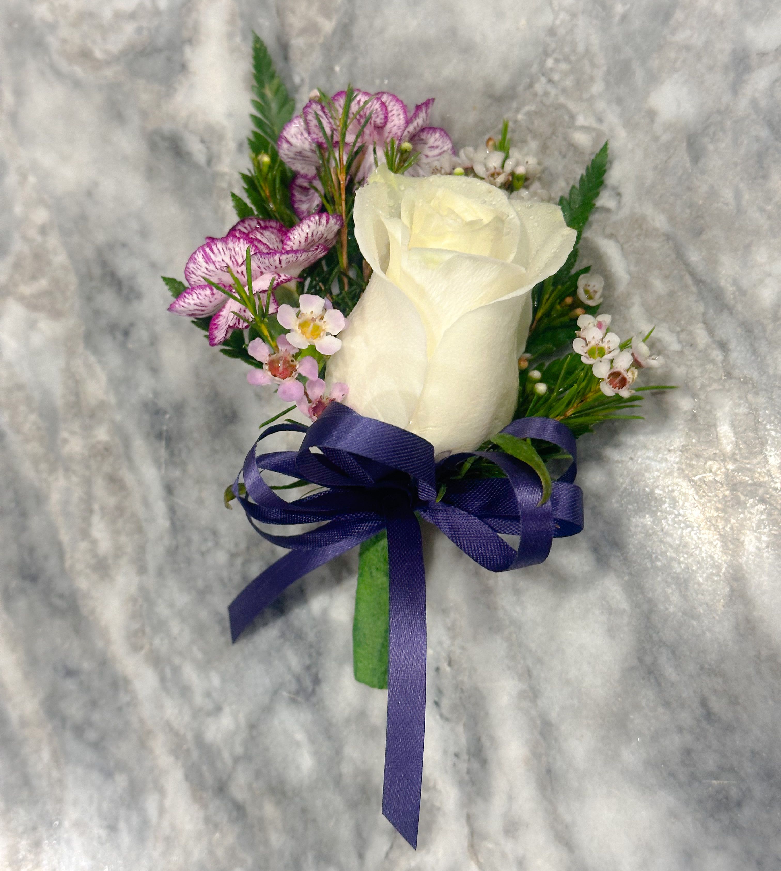 Boutonniere  - When Boutonnières are not just for prom…  Our handcrafted boutonnières are designed to elevate any of your life’s moments … From weddings to formal events, an extra body accessory to celebrate your birthday, a thoughtful gift on your anniversary or on No Occasions necessary!   We create Custom Designs all year long to suit every season and every style. Just let us know your color preference and florals of choice and we got you covered!   Order for same day pick up or delivery available!