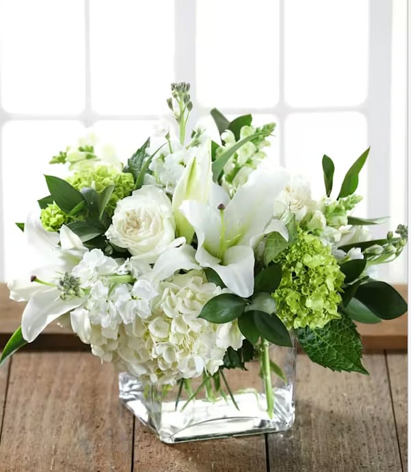 White Elegance - All white florals in stock.