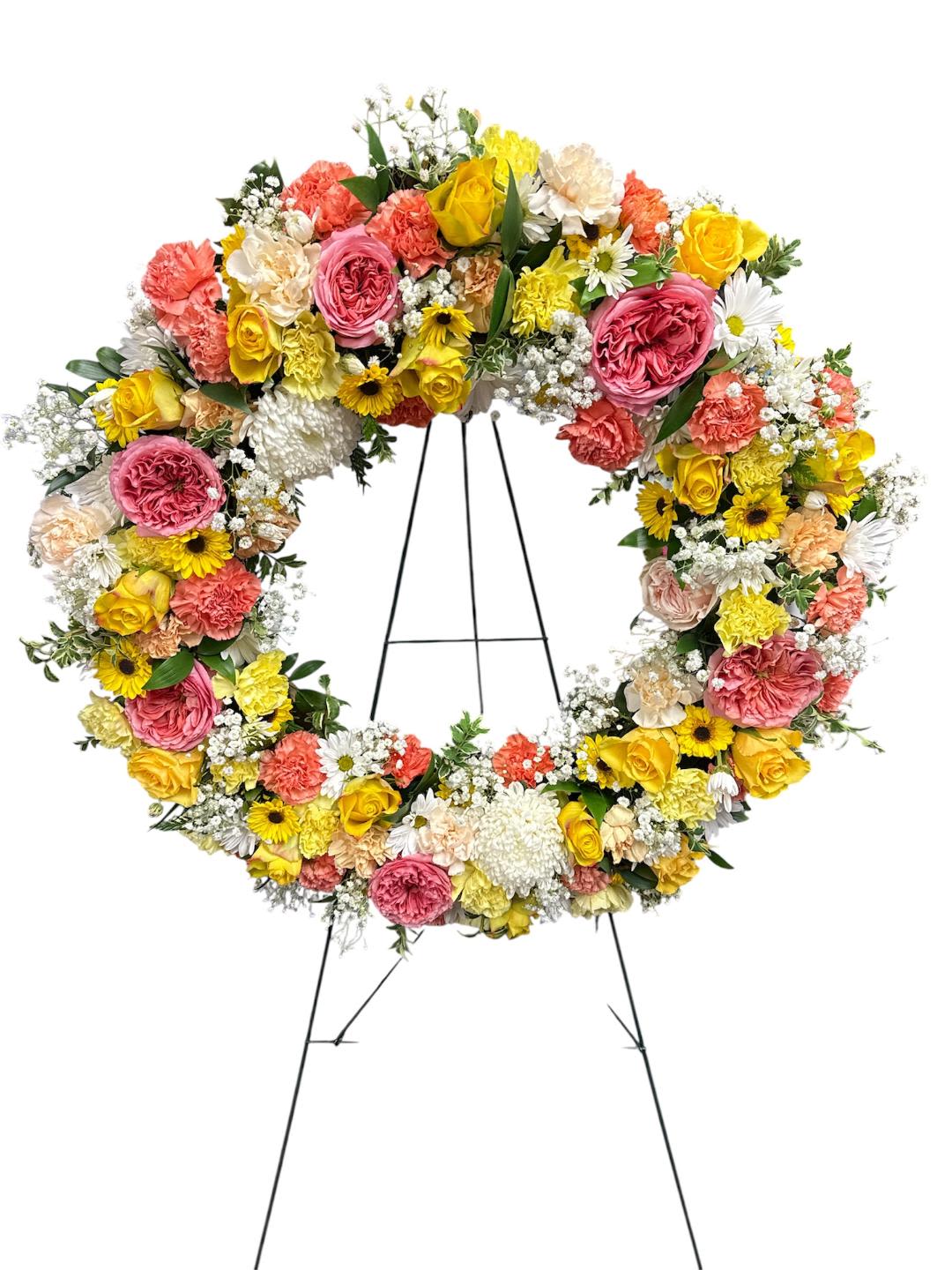 Grandeur 1373 - Substitution Policy  Photos show the overall style and theme of each arrangement. Some flowers or vases may vary due to seasonality, weather, or availability. If substitutions are necessary, we will maintain the design’s style, color palette, and value.  Please note any important design preferences in the florist instructions at checkout or contact us to confirm availability.  Flower Care &amp; Guarantee  We guarantee flower freshness for 24 hours after leaving our shop.  Care Tips:  Cut flowers: Trim stems and change water every 2–3 days.  Foam arrangements: Add about 1 cup of water every couple of days.  After 24 hours, proper care is the customer’s responsibility.