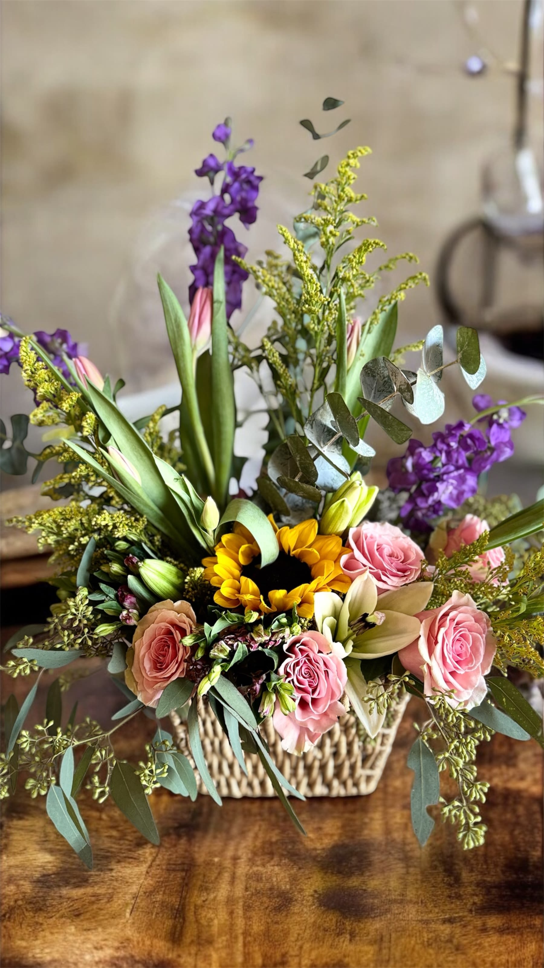 Blush Harmony - Note: Some flowers in our arrangement may be replaced with similar varieties or adjusted to reflect the available colors at the store. We always ensure the beauty and quality of your bouquet is maintained.