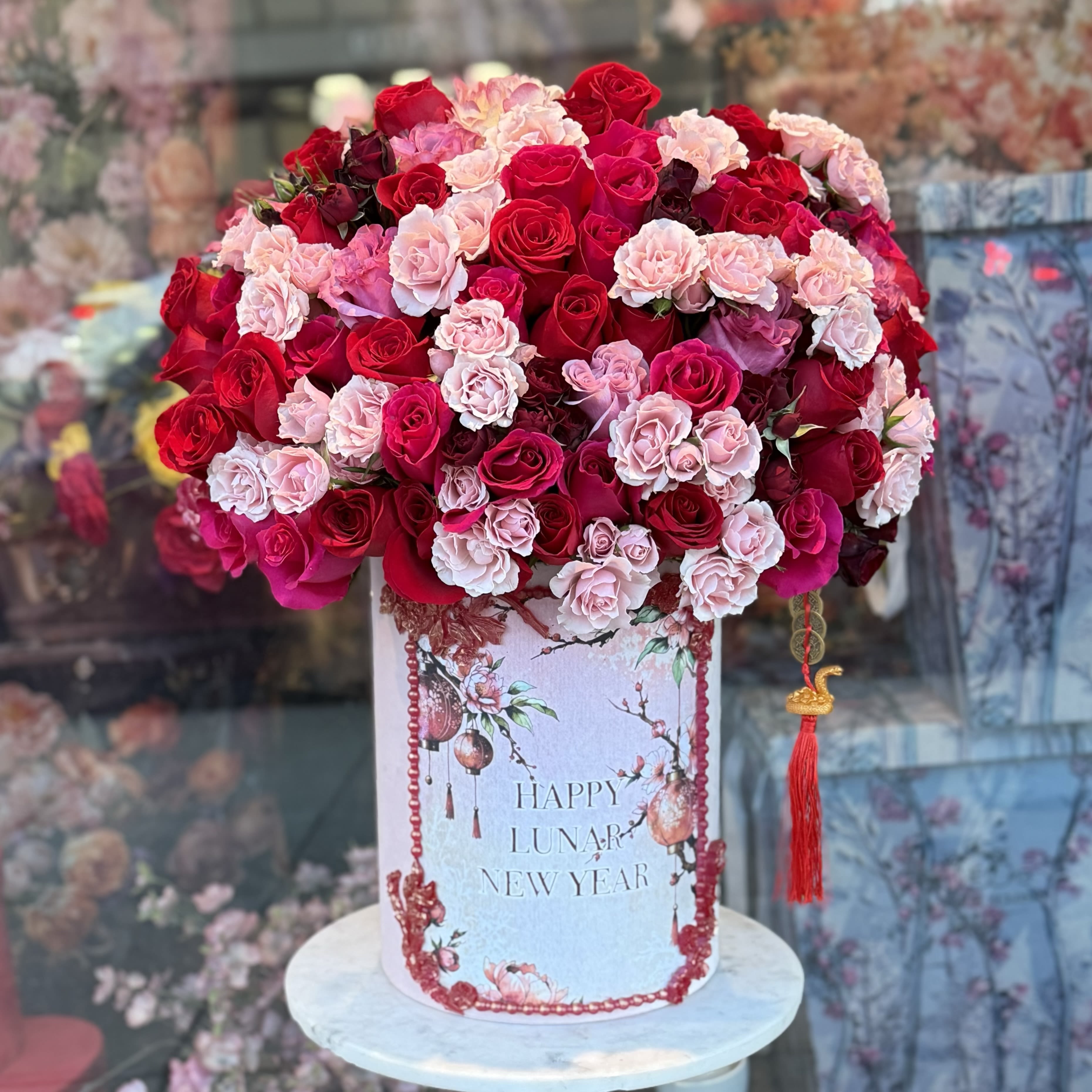 HAPPY LUNAR NEW YEAR - HAPPY LUNAR NEW YEAR flower box