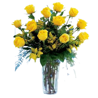 Long Stemmed Yellow Rose arrangement, 1, 2, 3 or 4 dozen - Denver Flower Pros Flowers offers luxurious long stem yellow Fair Trade roses with yellow fillers. We purchase our roses direct growers. In fact, most of our premium o fresh cut roses come from the high mountains of Ecuador. Roses are appropriate for just about any occasion. You can send an elegant long stem rose bouquet just roses or request that we mix them in with other floral favorites, such as, hydrangea, lilies, more. We can customize your rose arrangement to your precise needs.
