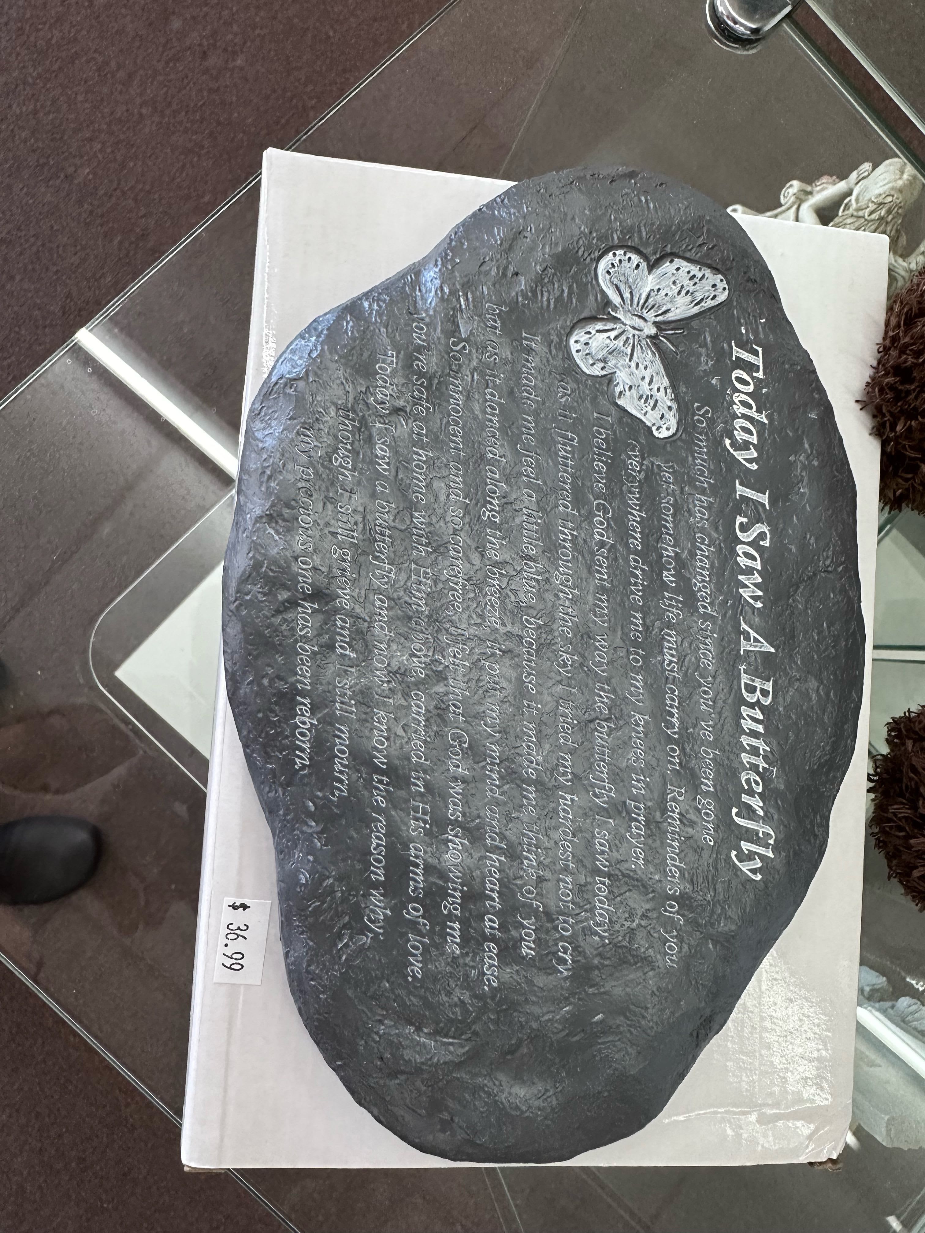 Butterfly garden stone - Butterfly garden stone