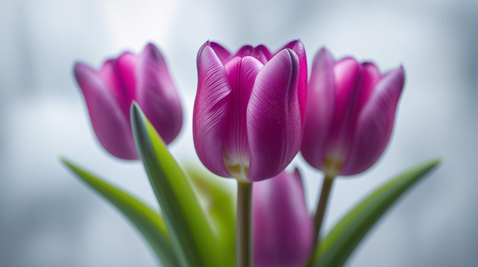 Tulip plant - 6" potted tulip plant, colors vary. Comes with green foil sleeve.