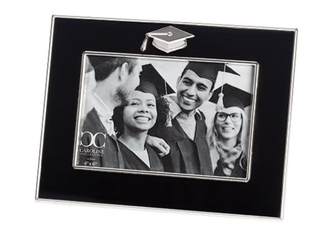 GRADUATION - 6.75”H Simple Black Graduation Frame - 4x6