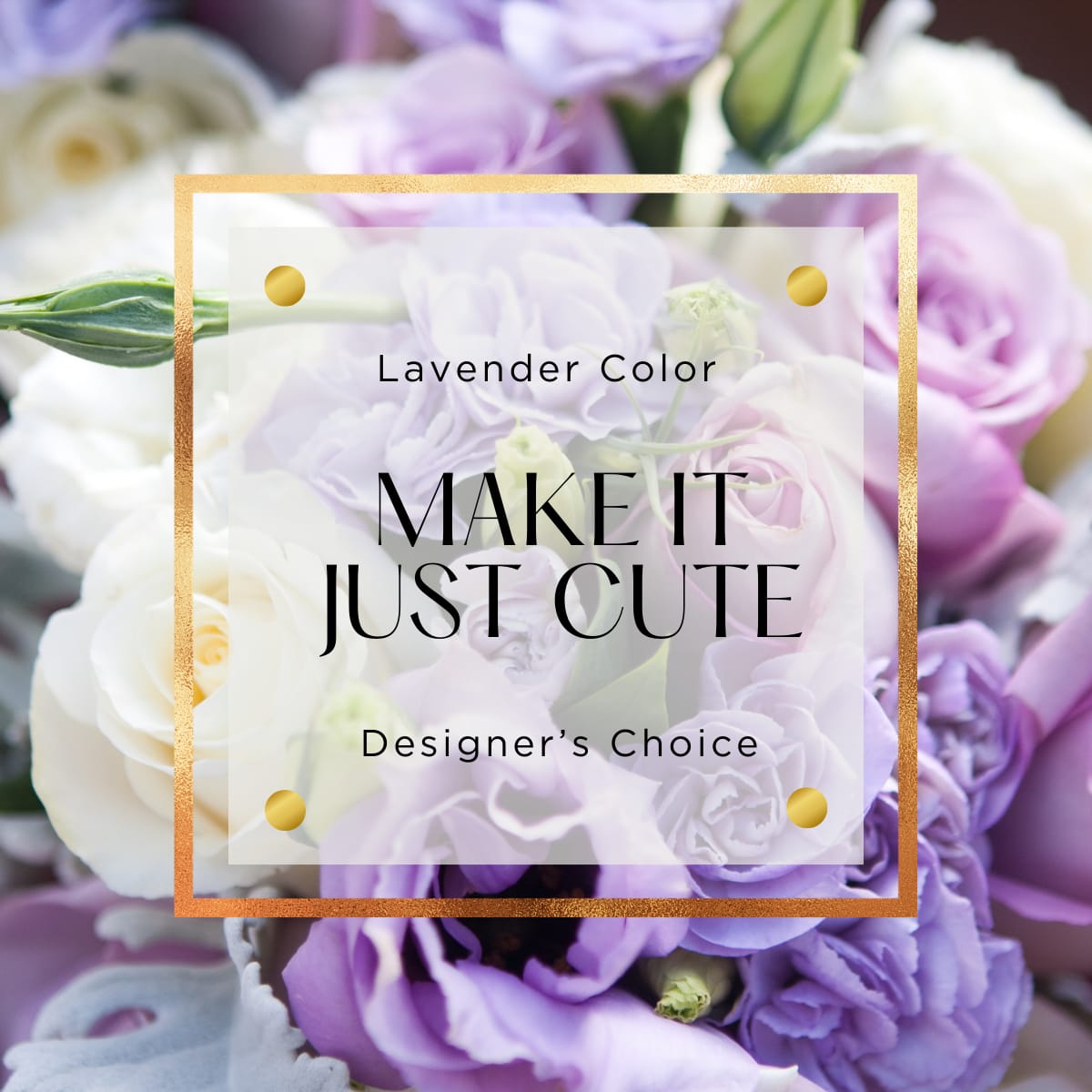 Designer’s Choice | Lavender Color - From Flora &amp; Bouquet, Ballard Florist. Lavender Color Designer’s Choice arrangement. We’ll create something beautiful in a compact vase or a paper gift box. The perfect floral gift for Women’s Day and for anyone who loves purple and lavender colors. Send this small floral gift to your loved ones! Order now and let our designers take care of the rest.