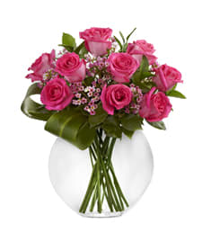 Ravishing Pink Chic - Grace them with a sweet surprise of luscious hot pink beauties all dolled up in sensual velvety petals. Loose yourself in that sweet aromatic decadence with a touch sass and style. Embrace your inner stylish chic!