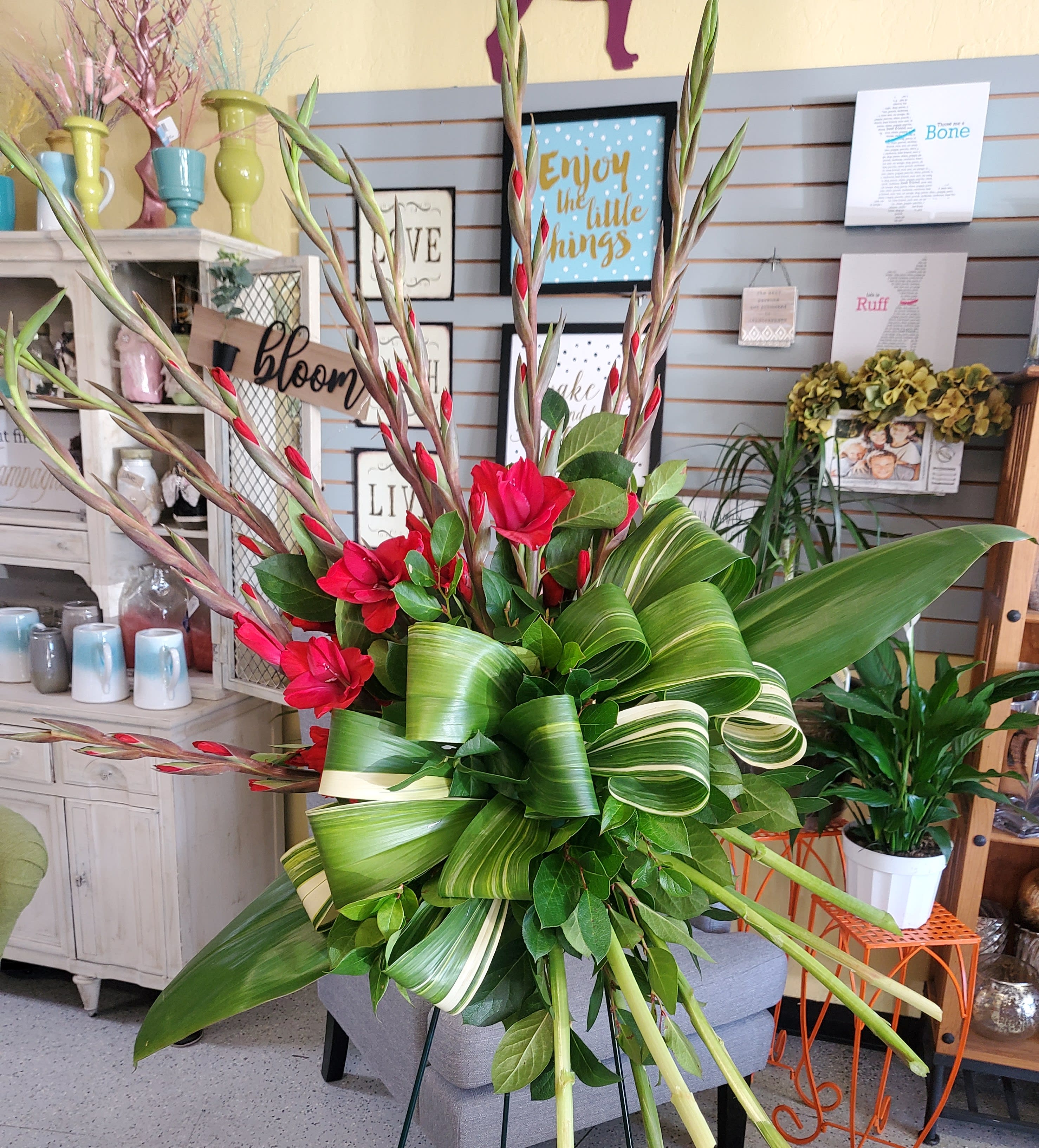 Glorious Gladiolas - Gorgeous Standing spray of Gladiolas! 