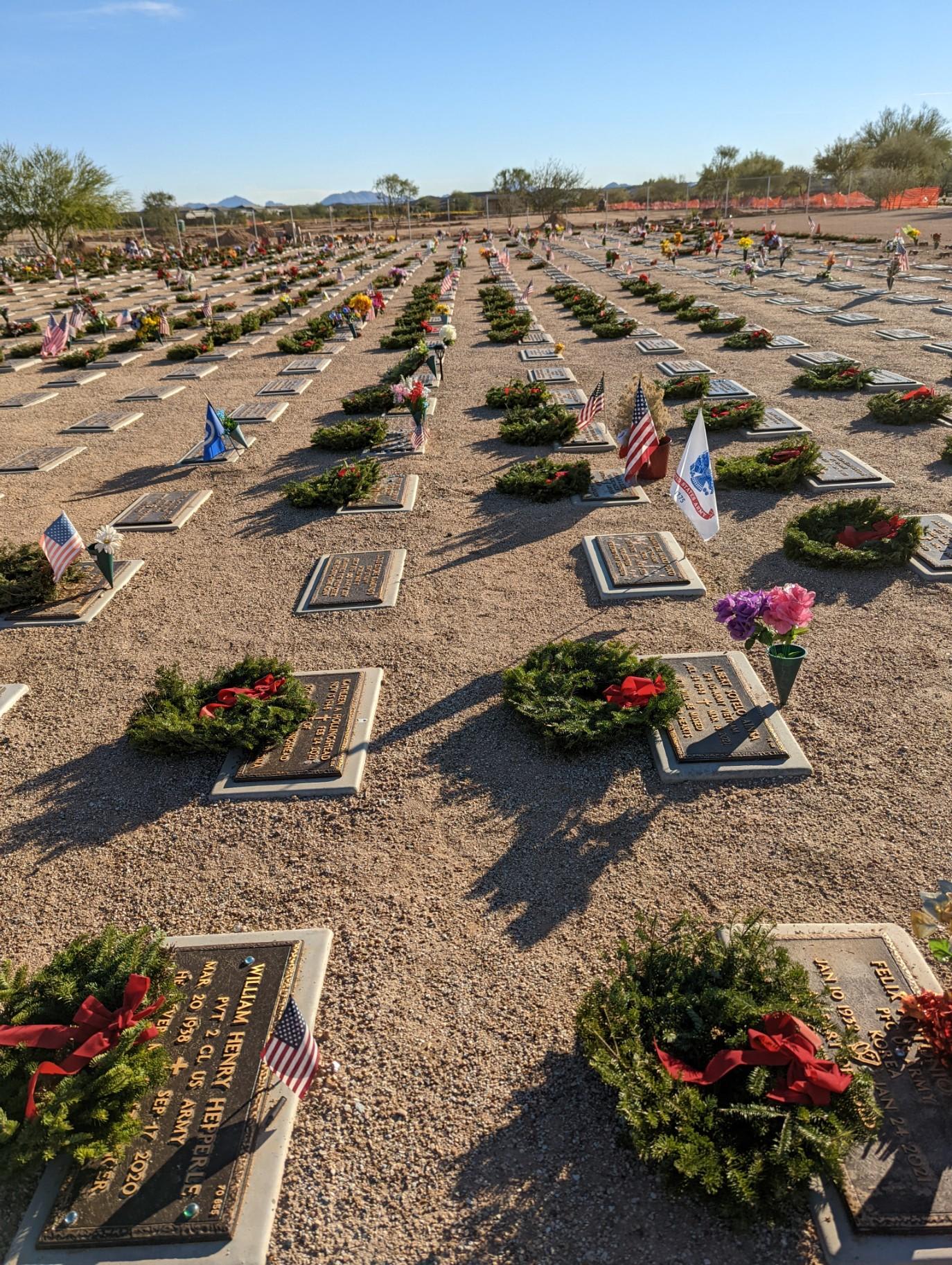 Send some  - Send a holiday wreath to your loved ones that have passed. 
