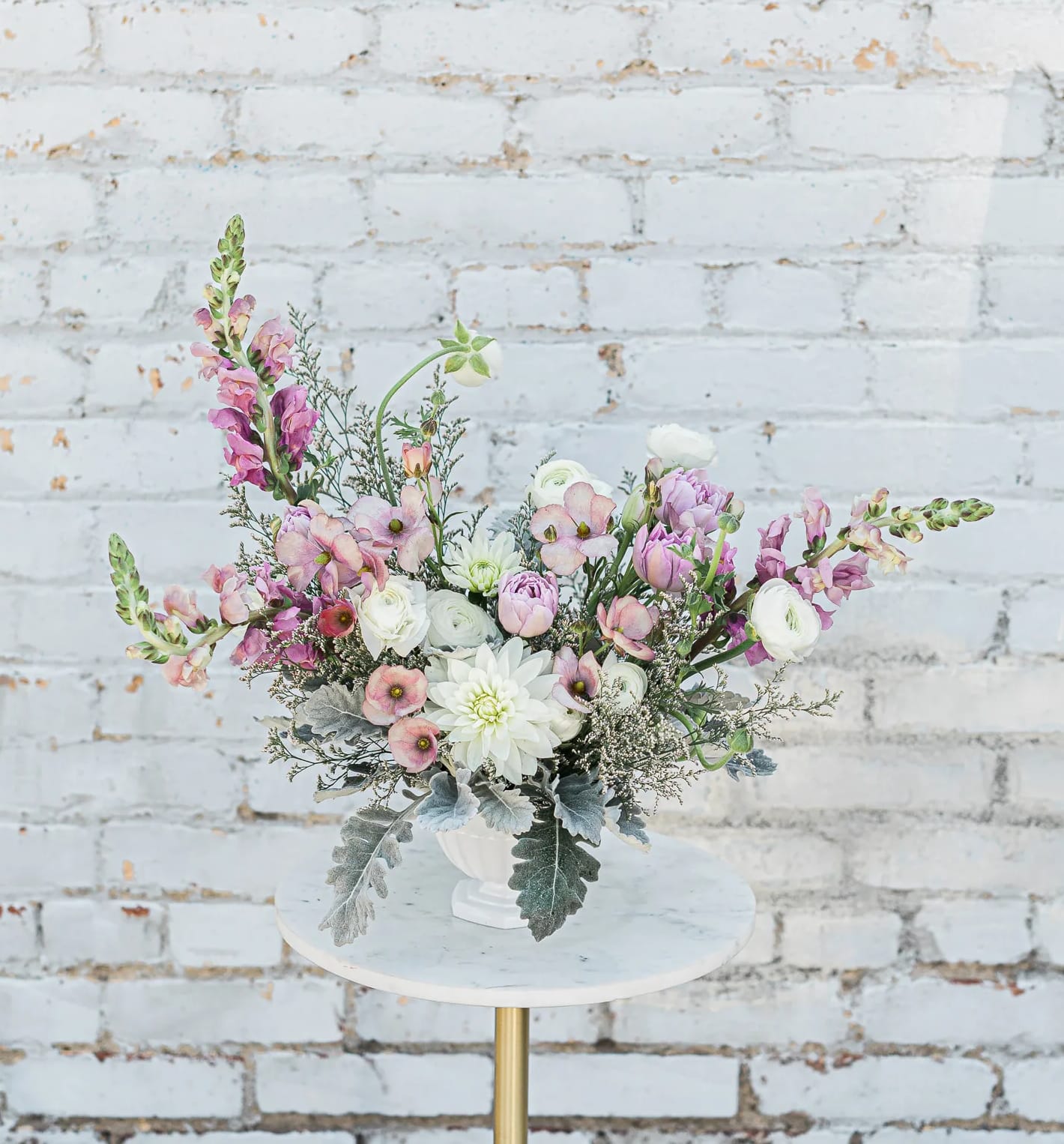 Piaf - Piaf comes arranged with a beautiful mix of soft, gorgeous premium blooms and textures, all eloquently designed in one of our hand-picked designer vases.  Pictured is [DELUXE]