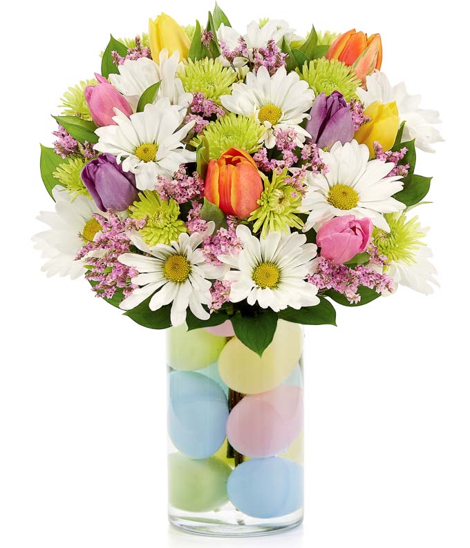 Easter 3  - Fun Easter flowers with tulips and other Spring flowers