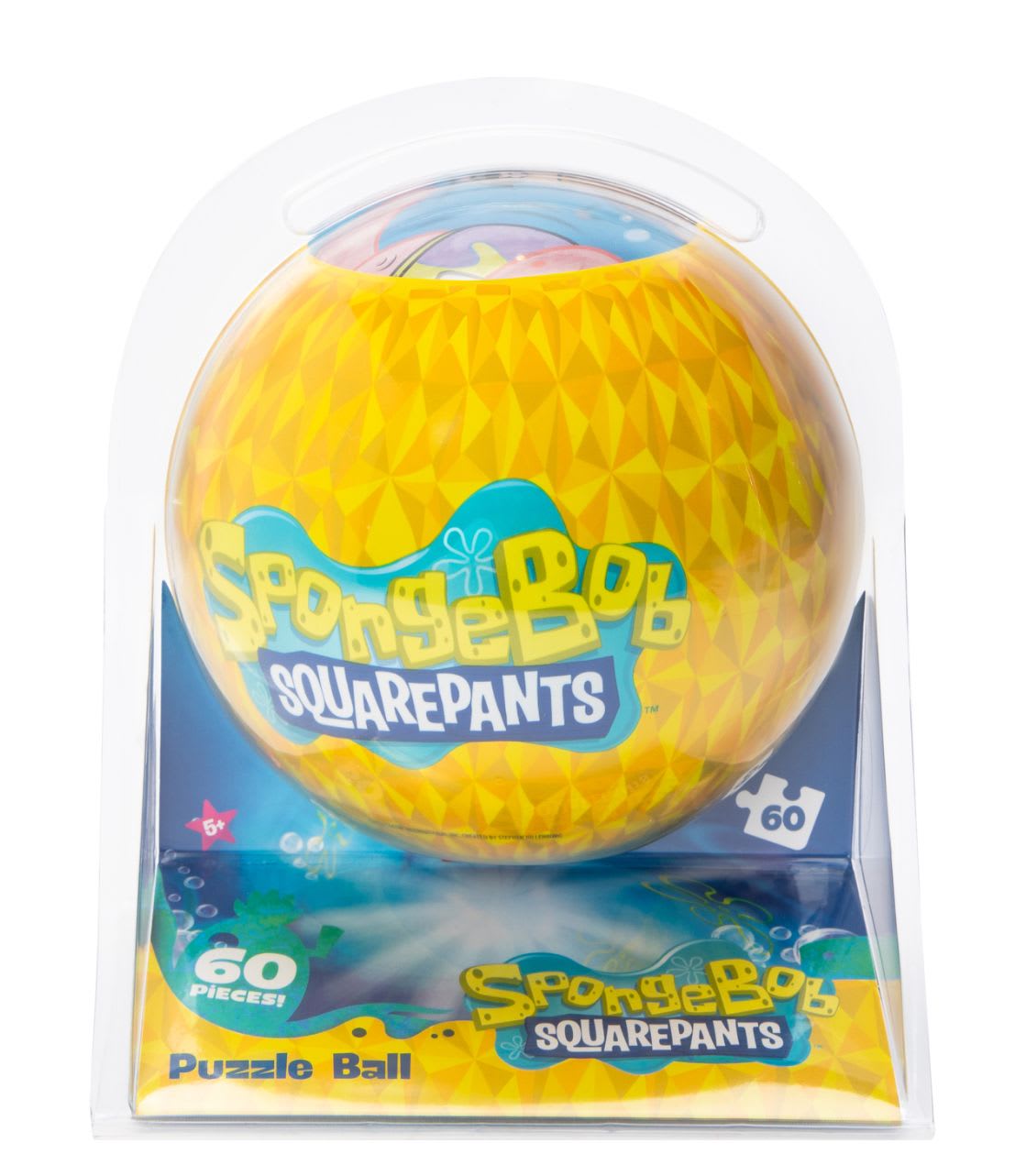 SpongeBob SquarePants puzzle ball in clear plastic packaging