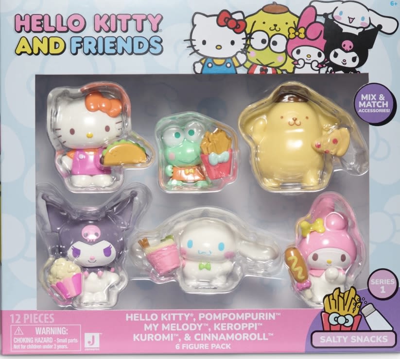 Hello Kitty and Friends toy figure pack in blister packaging