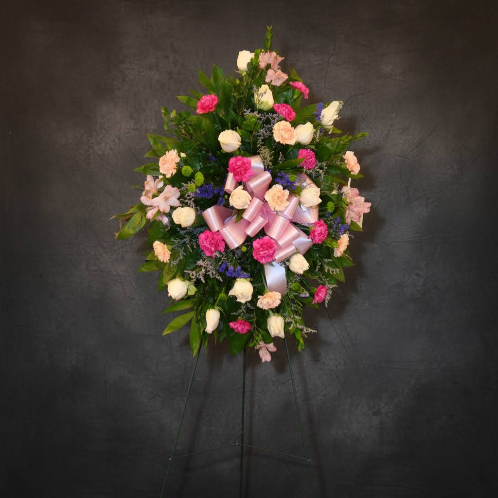 The Loving Tribute  - The loving Tribute Standing Spray on 54" Easel stand