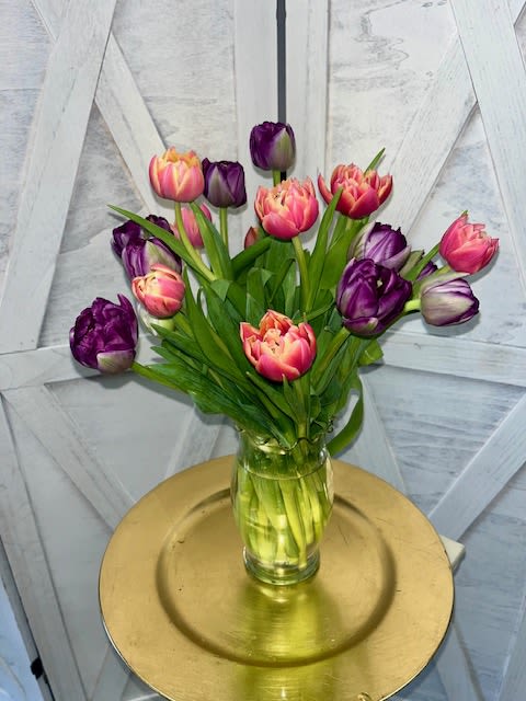 Simplicity  - An assortment of mixed color tulips, colors may vary. Simplicity is best sometimes.