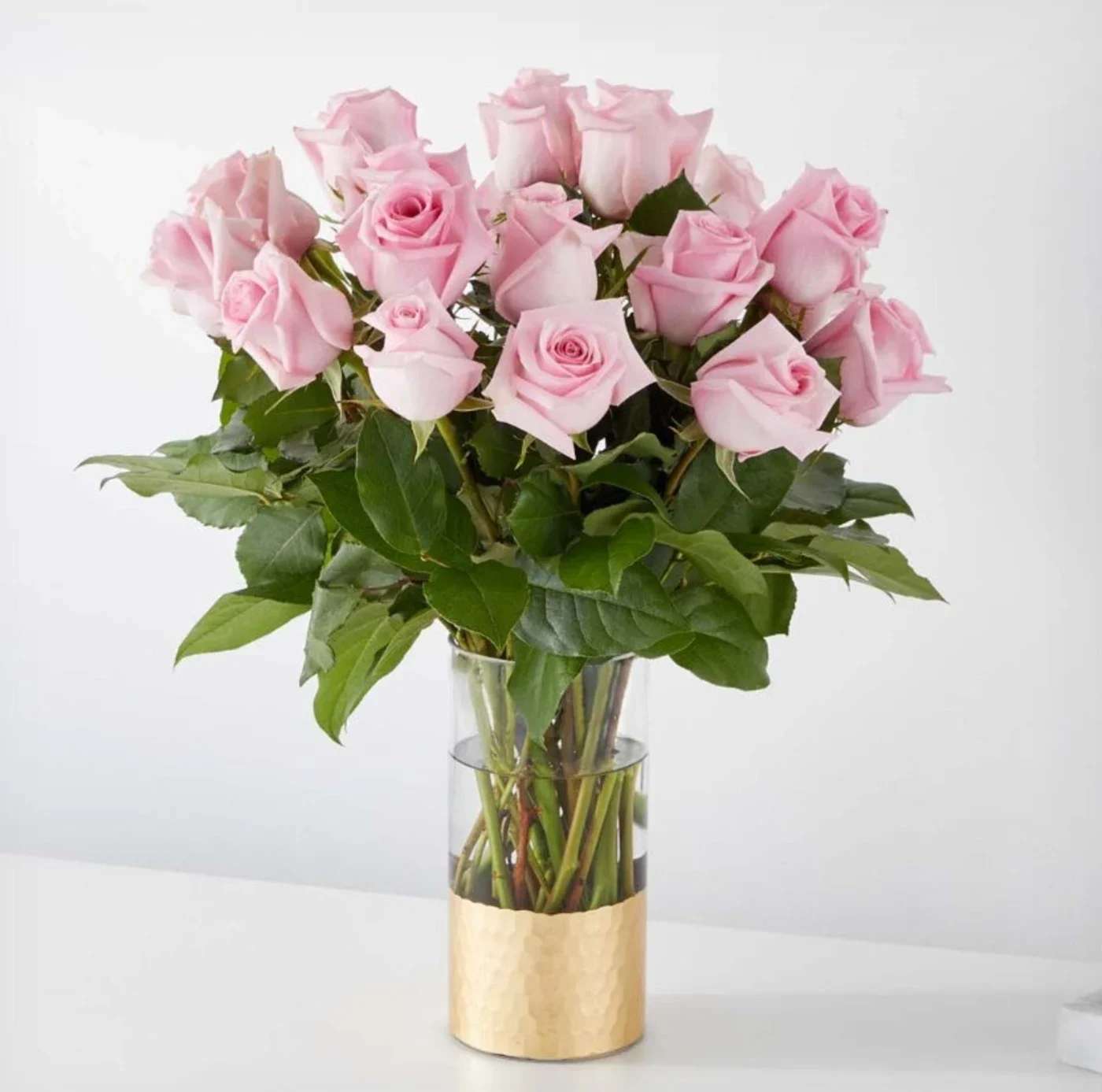 Picture Perfect Pink Rose Bouquet - The picture perfect petals of pink roses gracefully unfold, showcasing their timeless charm, elegance and beauty. Delight your senses and express your emotions with these classic stems.