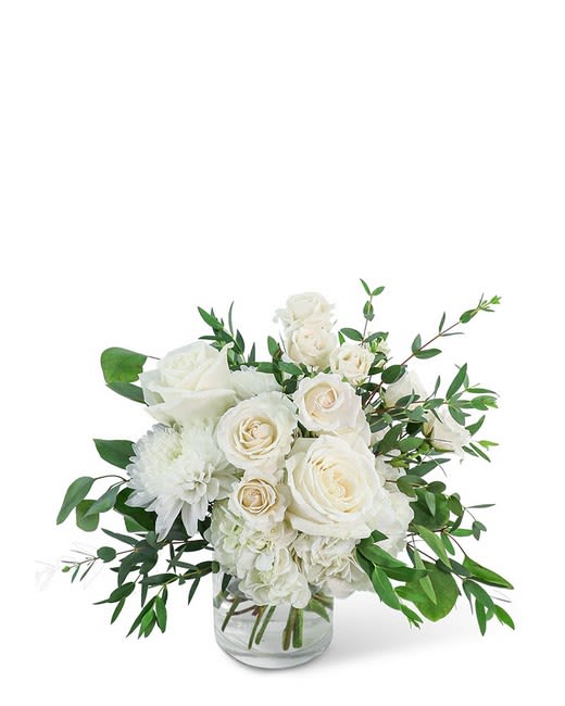 Day Dreams - Beautiful all white arrangement