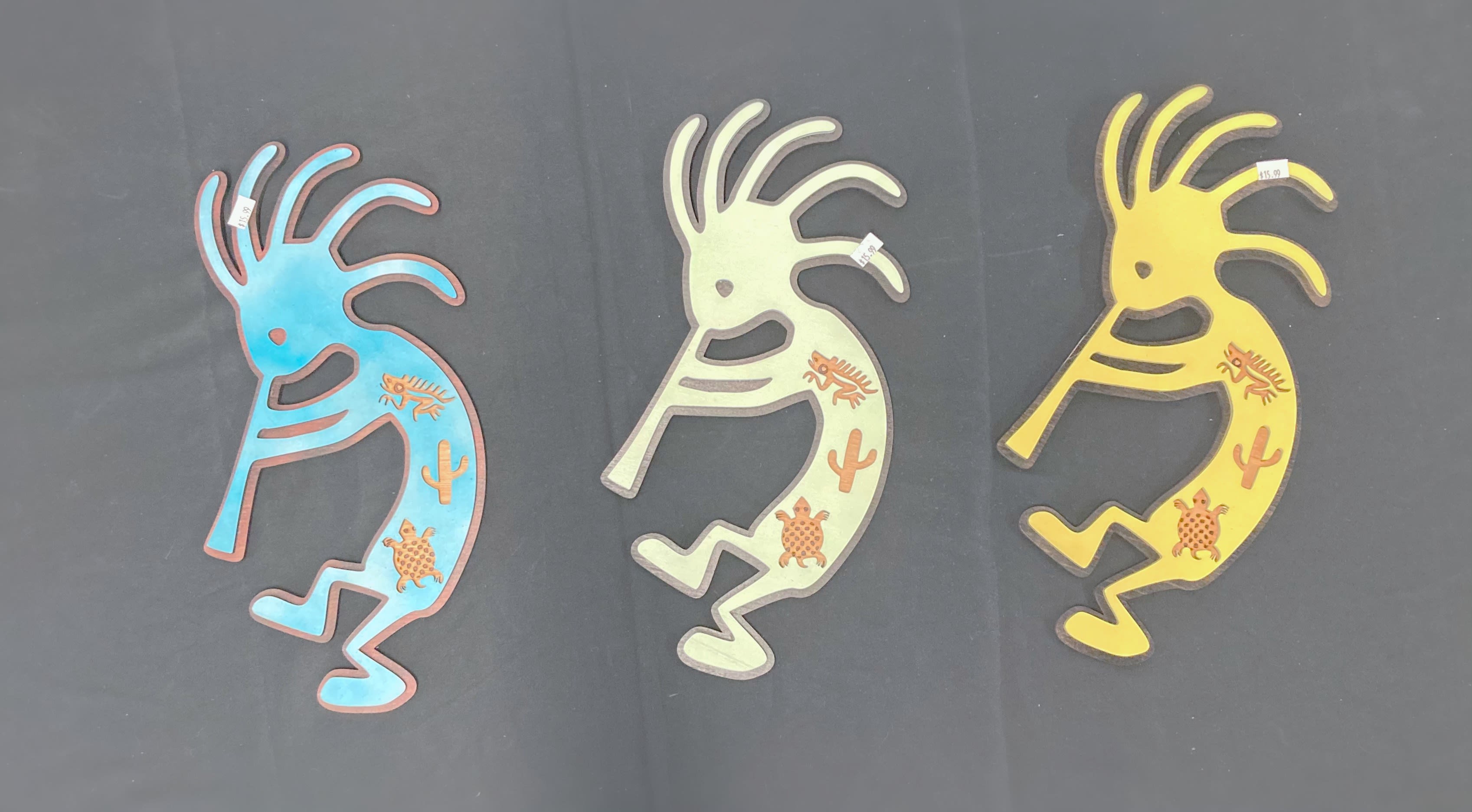 Kokopelli Wall Hanging - This is a wooden, kokopelli wall hanging.