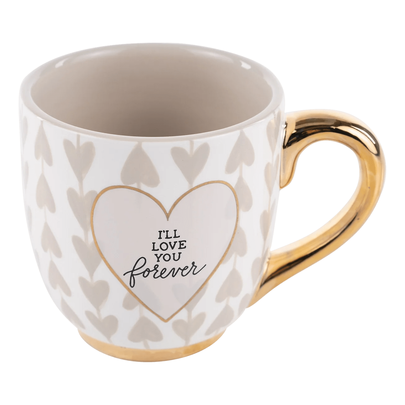 Mug - I'll love you forever - Individually hand-painted mugs hold a generous 16oz of your favorite warm drink, making them the perfect addition to your kitchen.   * Each mug comes boxed in our specially designed packaging perfect for gift giving!   * Handwash Only/Do Not Microwave 
