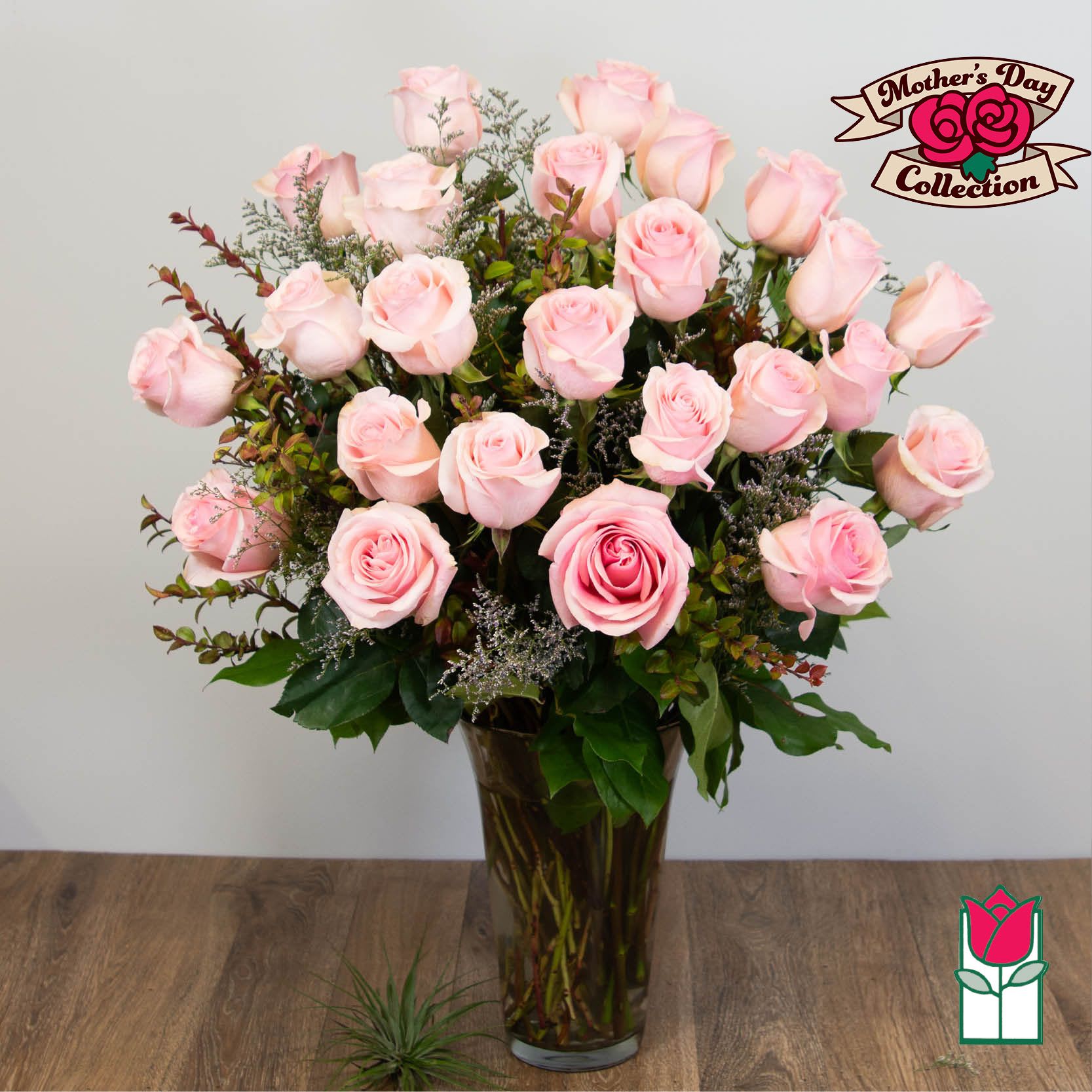 Beretania's 2 Doz. Extra Long Stem Pink Rose Bouquet (Pink Hue May Vary) - 2 Dozen Premium Extra Long Stem Pink Roses  Indulge in the timeless elegance of the Beretania Florist Premium Extra Long Stem Roses bouquet. Our exquisite bouquet features premium Ecuadorian extra-fancy roses, which are 30% larger than any other rose in the islands. Available in a classic glass vase with assorted foliage and filler flowers, this bouquet is the perfect gift for any occasion.  But our exceptional product is only half the story. At Beretania Florist, we pride ourselves on our professional and convenient delivery service. We carefully hand-deliver each bouquet to ensure it arrives at its destination in pristine condition. Our team is dedicated to providing the highest level of customer service, and we strive to exceed your expectations with every order.  And for added convenience, we offer the option to choose or upgrade the number of roses in your bouquet. Whether you prefer a classic one dozen, a stunning one and a half dozen, a grand two dozen, or an opulent three dozen, we have the perfect bouquet for you.  Trust Beretania Florist to deliver the highest quality roses and the best service in the Honolulu area.