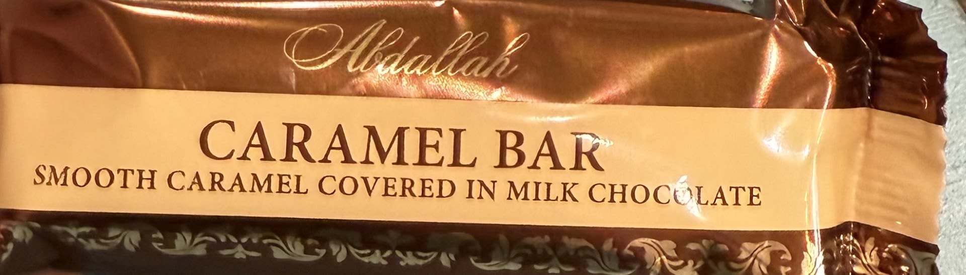 Abdallah Caramel Bar - Creamy caramel bar covered in milk chocolate and made with the finest ingredients possible.  Made in Minnesota
