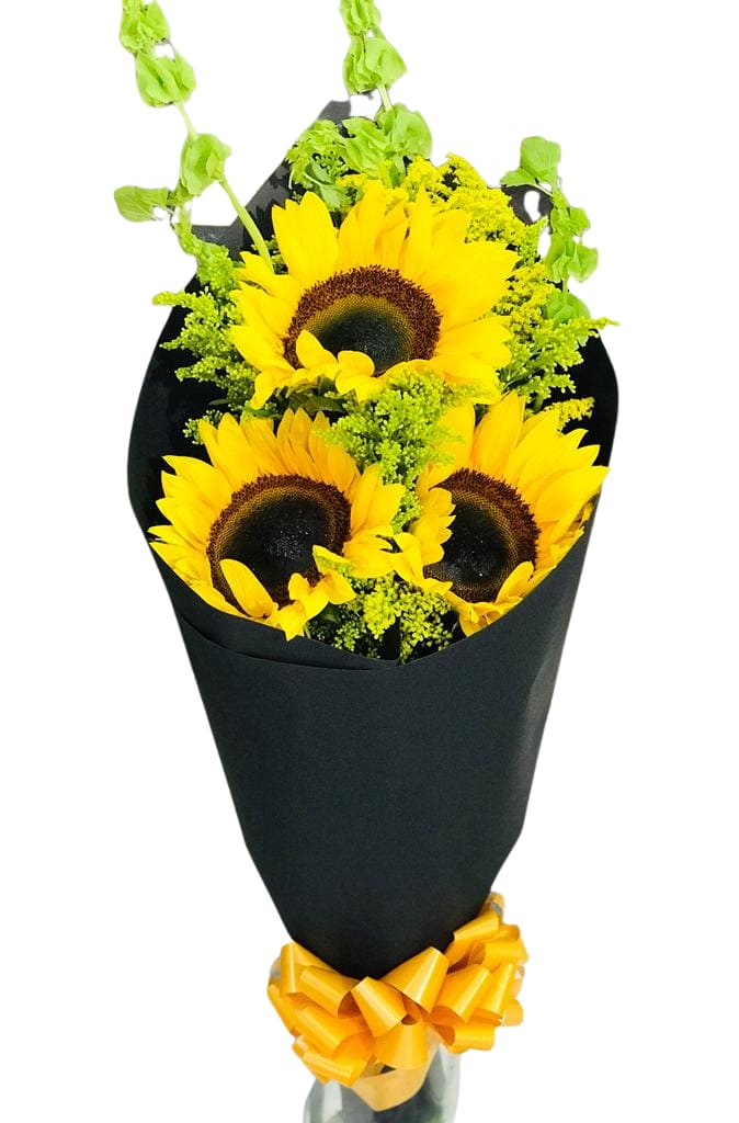 Pequeño Encanto  - 3 hermosos girasoles con decoracion 