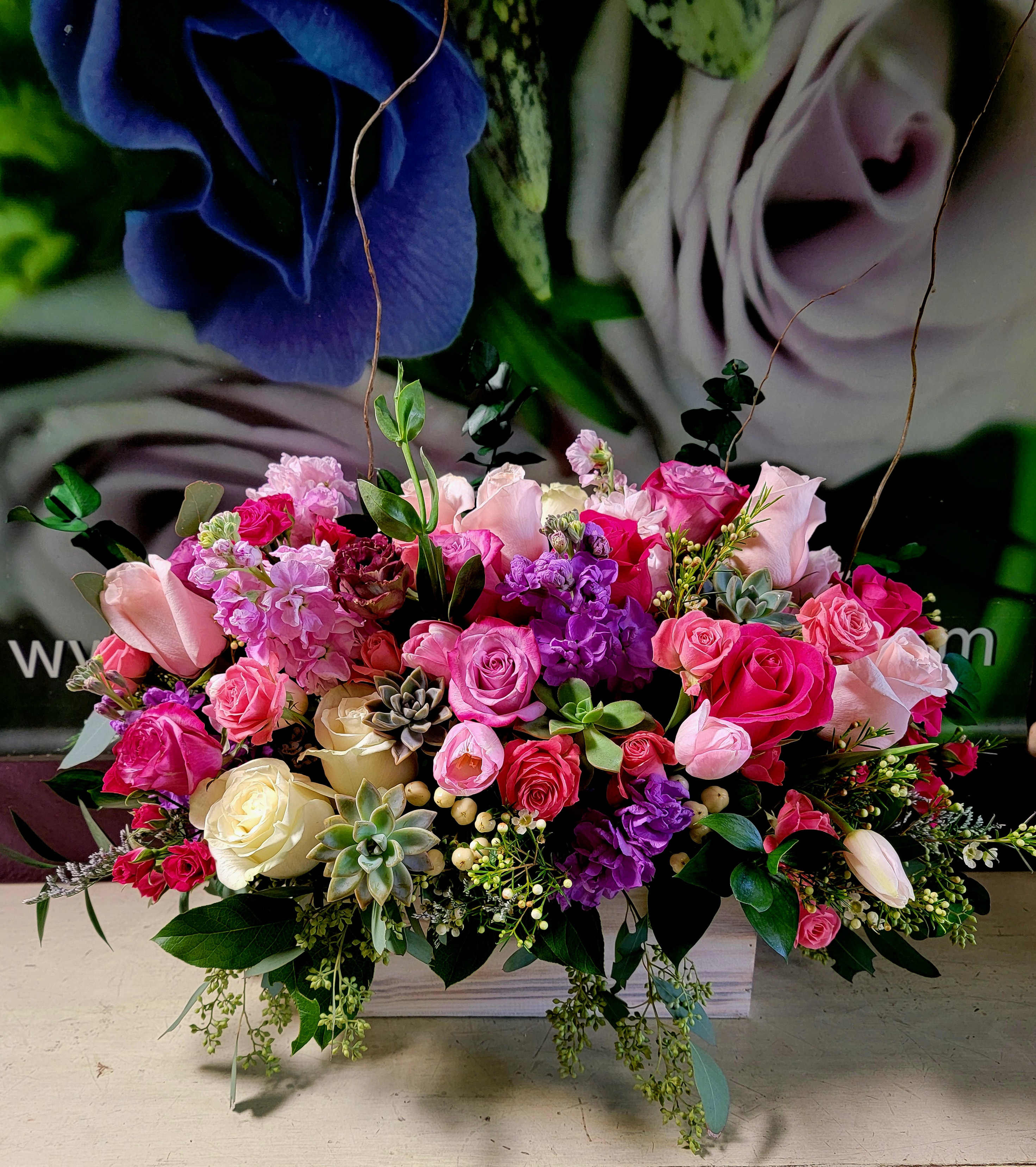 Vibrant Blooms - 18in w x 14in h