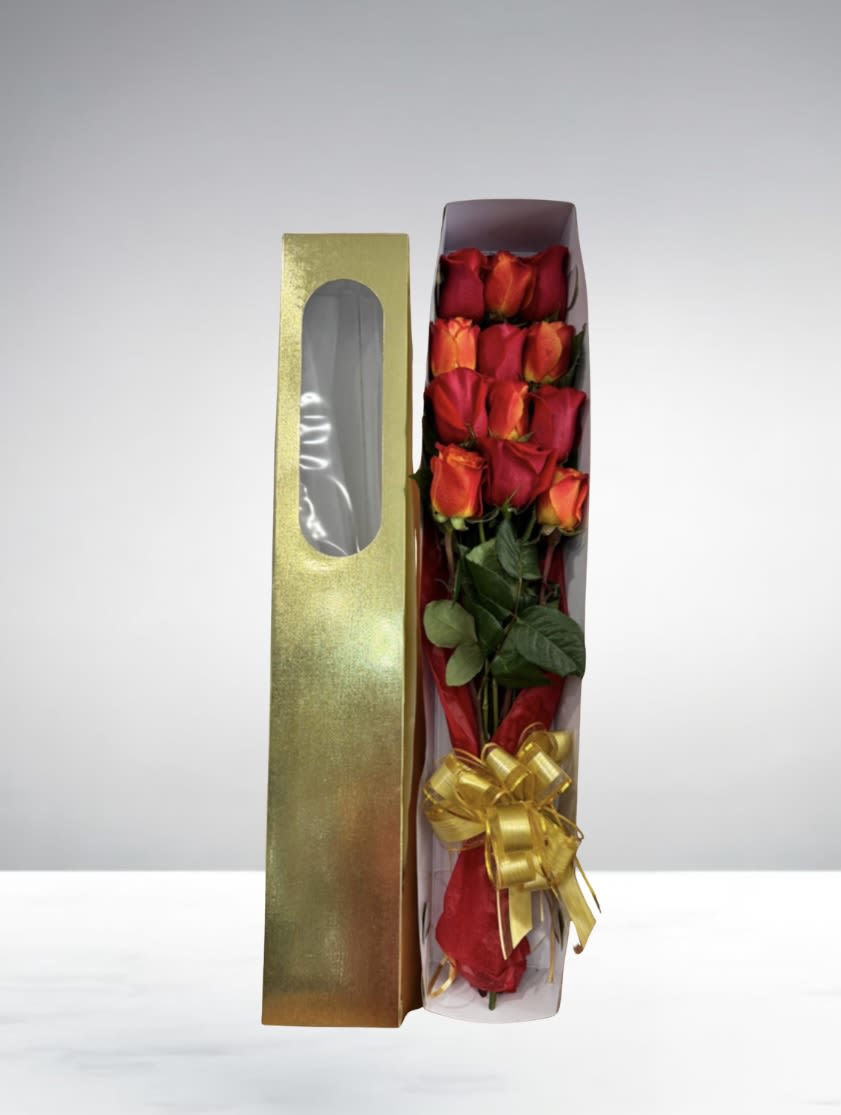 Simply You  by D'Lily's Flowers  - A simple yet elegant dozen roses placed in a box for a delicate display.