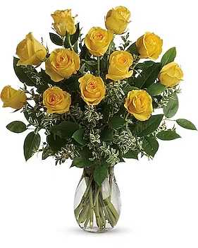 12 Yellow Rose  - Beautiful combination of yellow rose. 